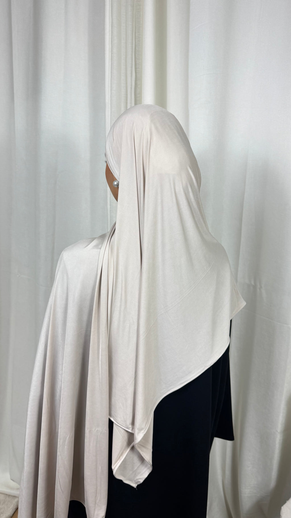HIJAB LIQUIDE JERSEY PREMIUM  - BEIGE
