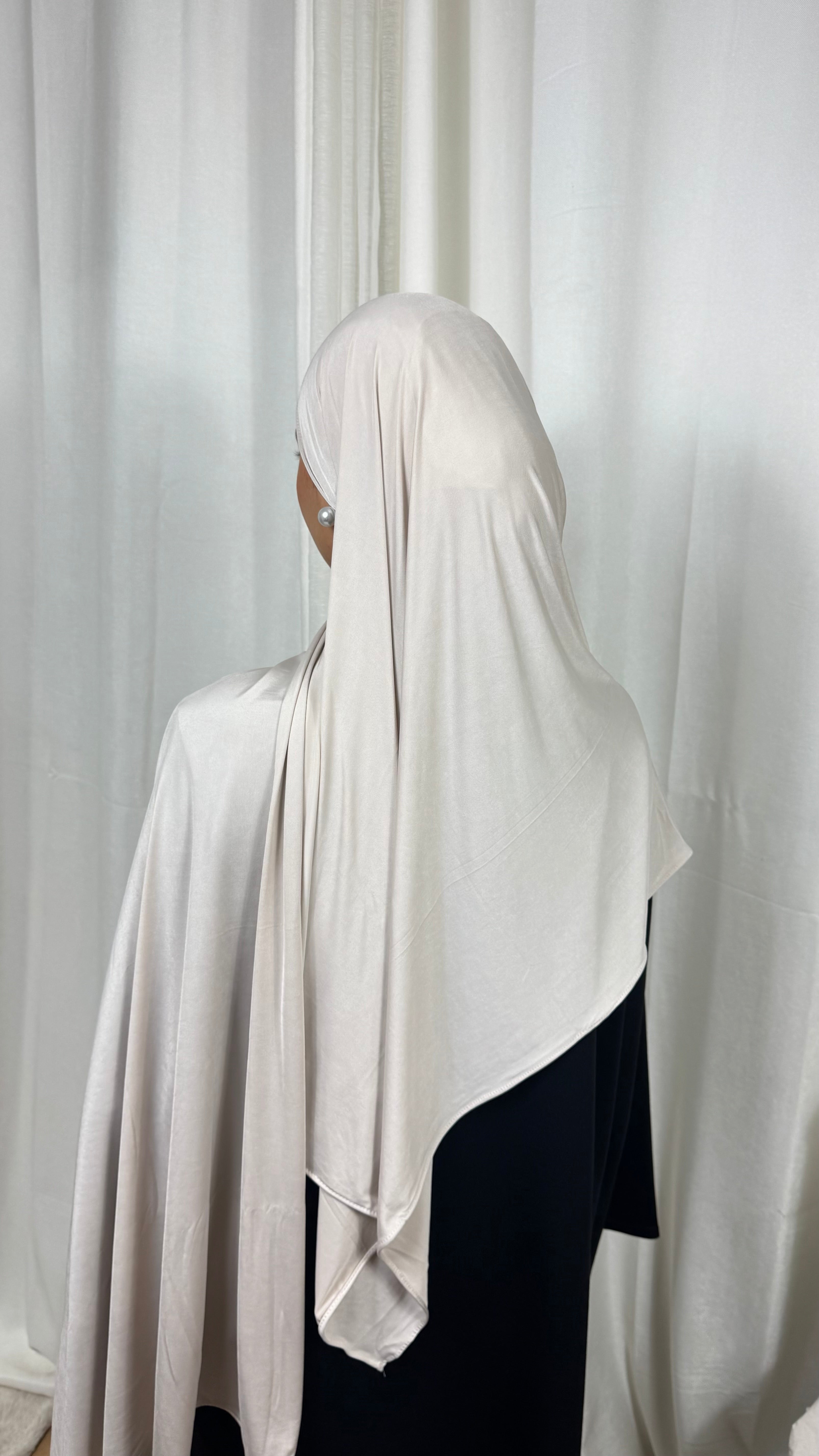 HIJAB LIQUIDE JERSEY PREMIUM  - BEIGE