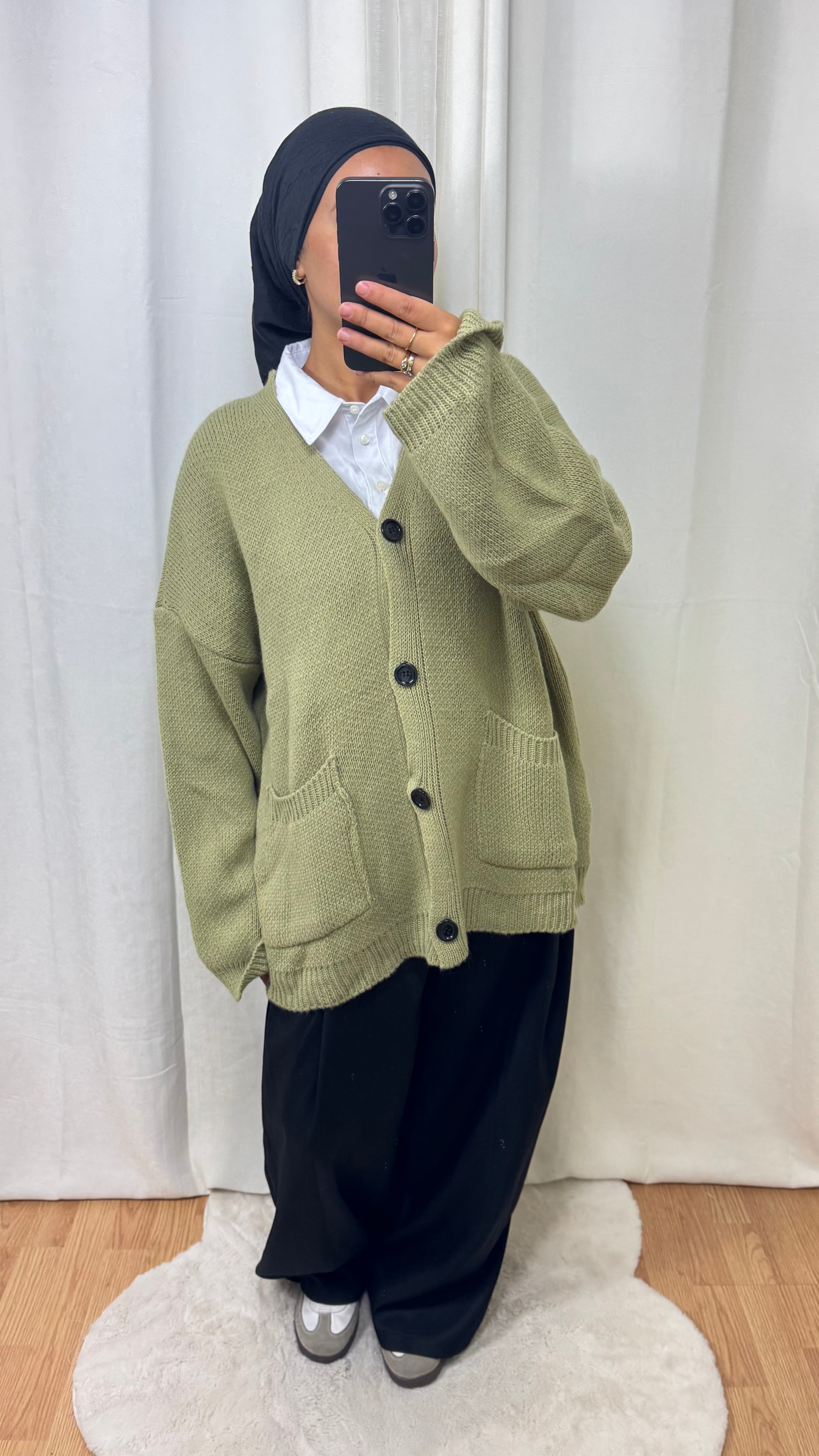 CARDIGAN TANINA - KAKI ANIS