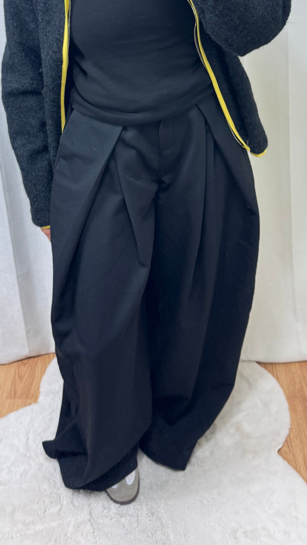 PANTALON LARGE - NOIR