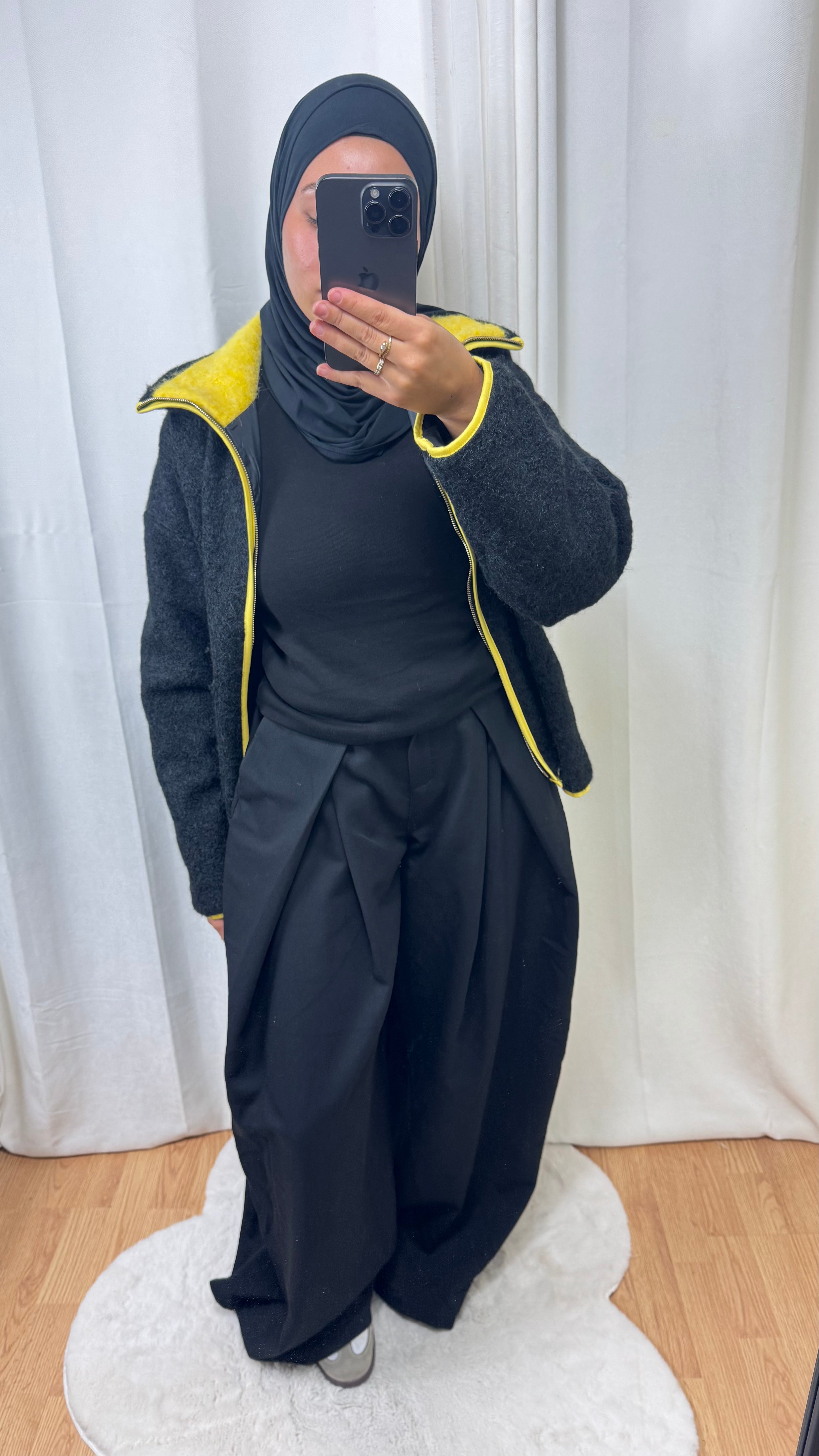 PANTALON LARGE - NOIR