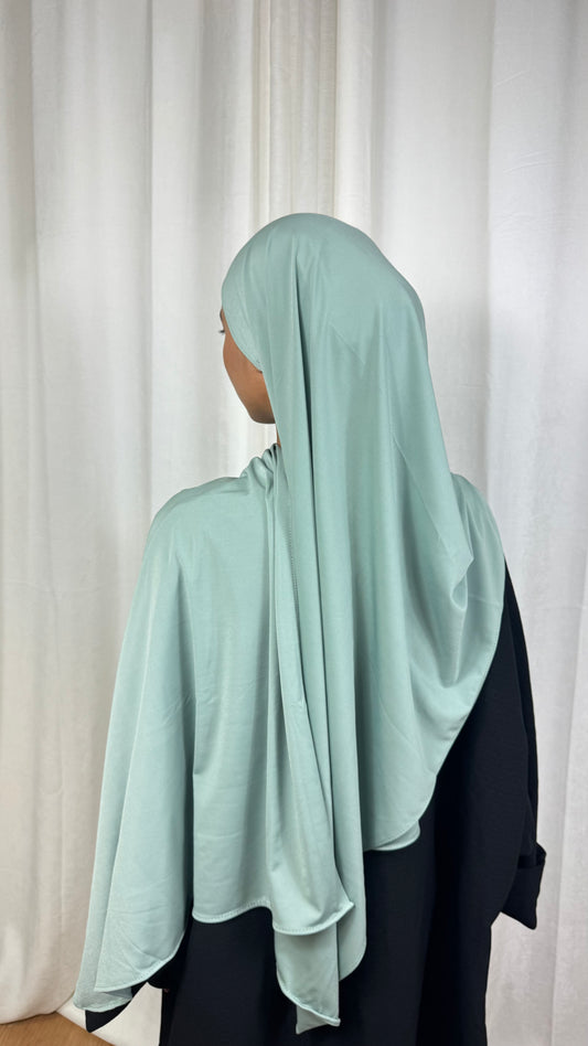 HIJAB JERSEY PREMIUM  - VERT D’EAU
