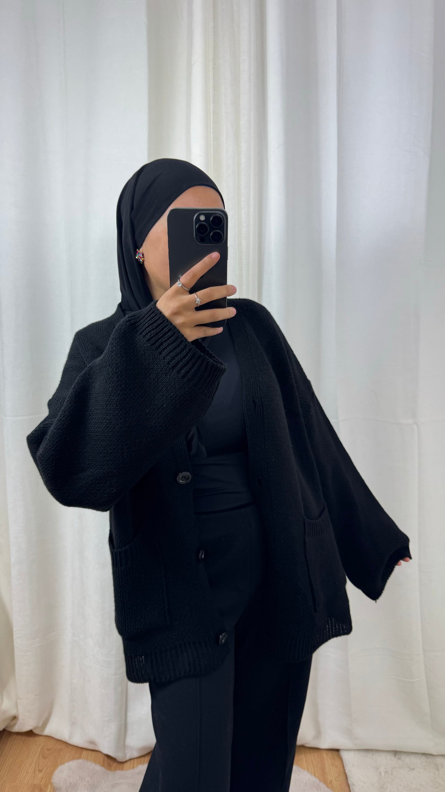 CARDIGAN TANINA - NOIR