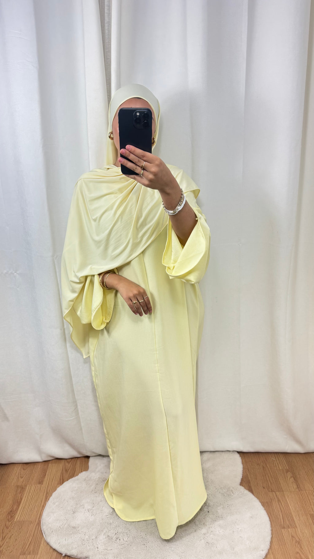 ABAYA DISTINGUÉE - JAUNE