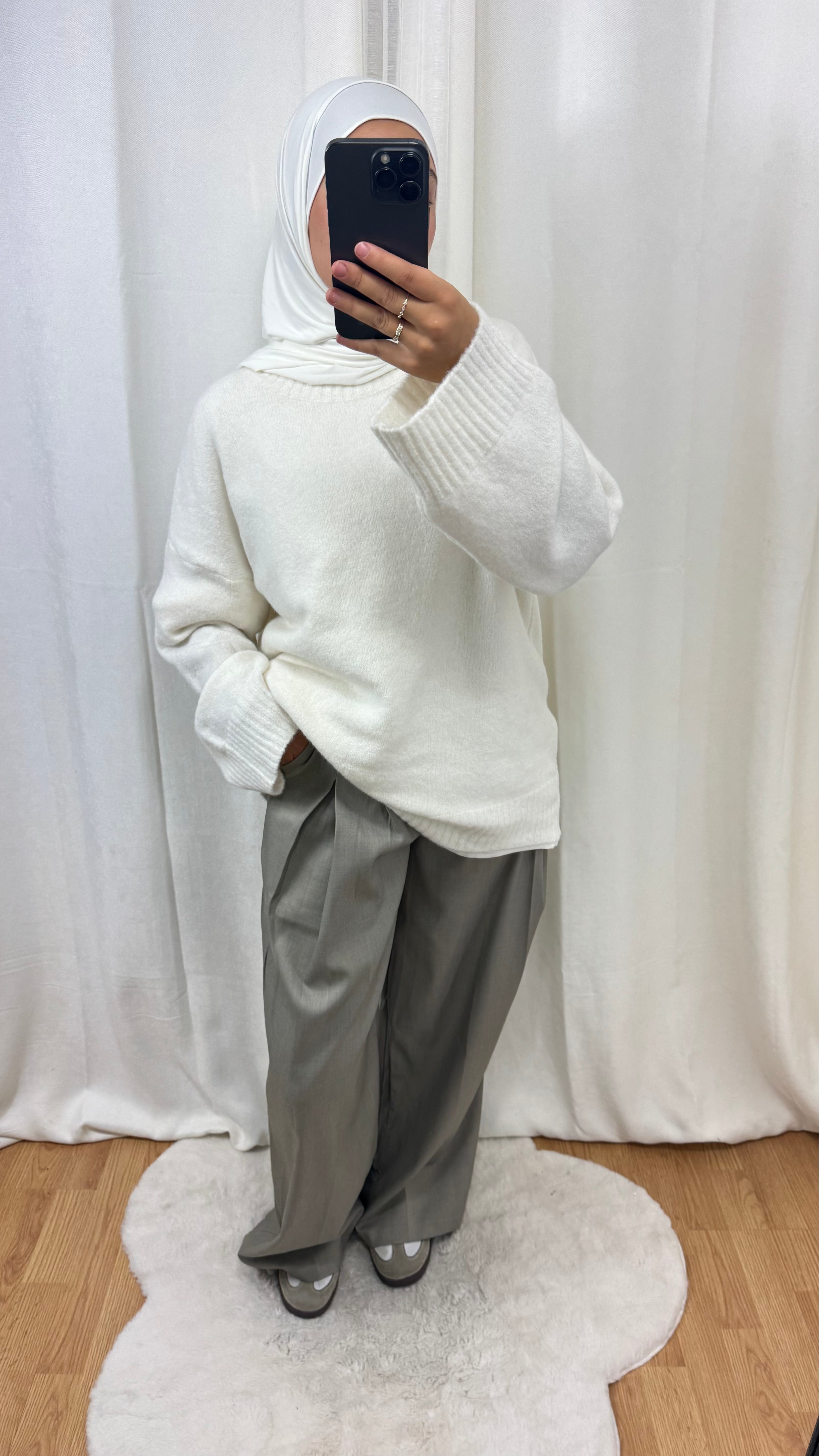 PULL CACHEMIRE - CRÈME