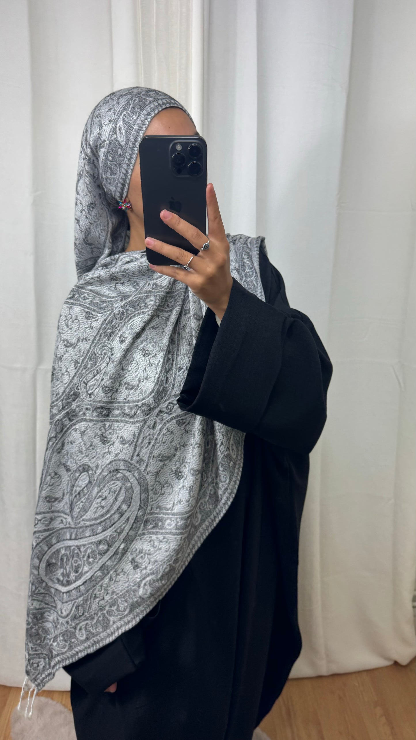 PASHMINA - NOALIE - GRIS CLAIR