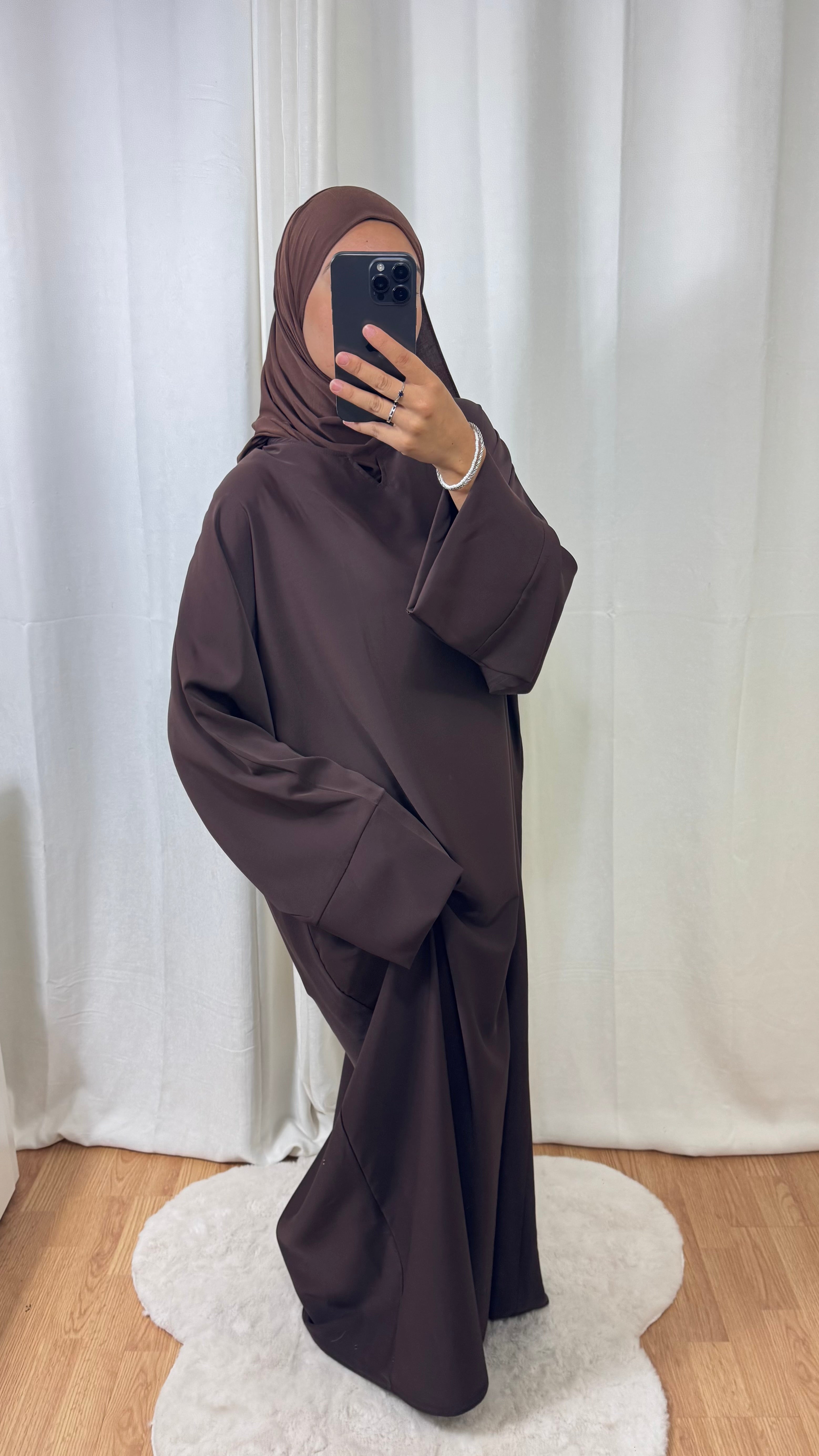 ABAYA AMBREEN - MARRON