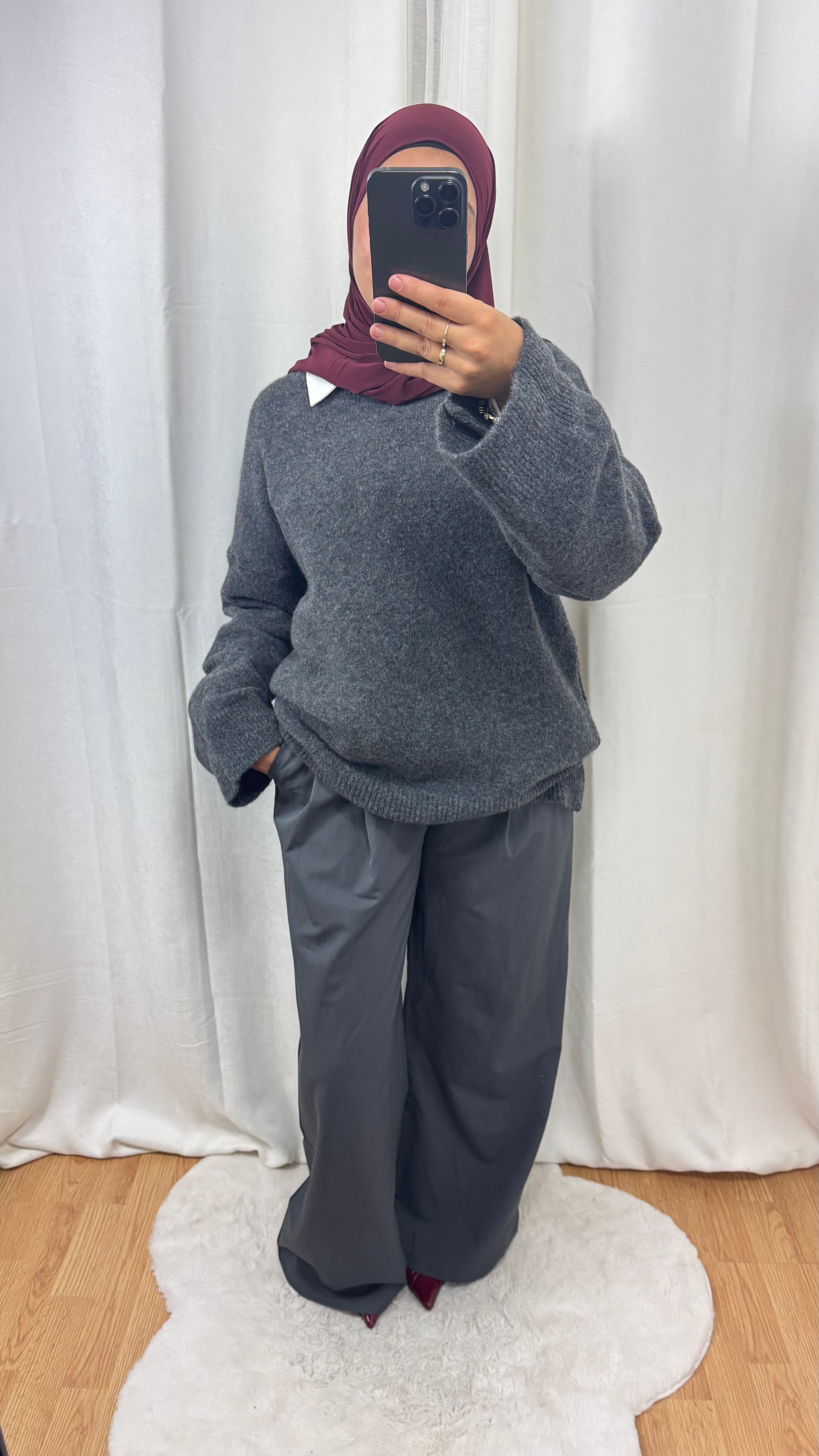 PULL CACHEMIRE - GRIS ANTHRACITE