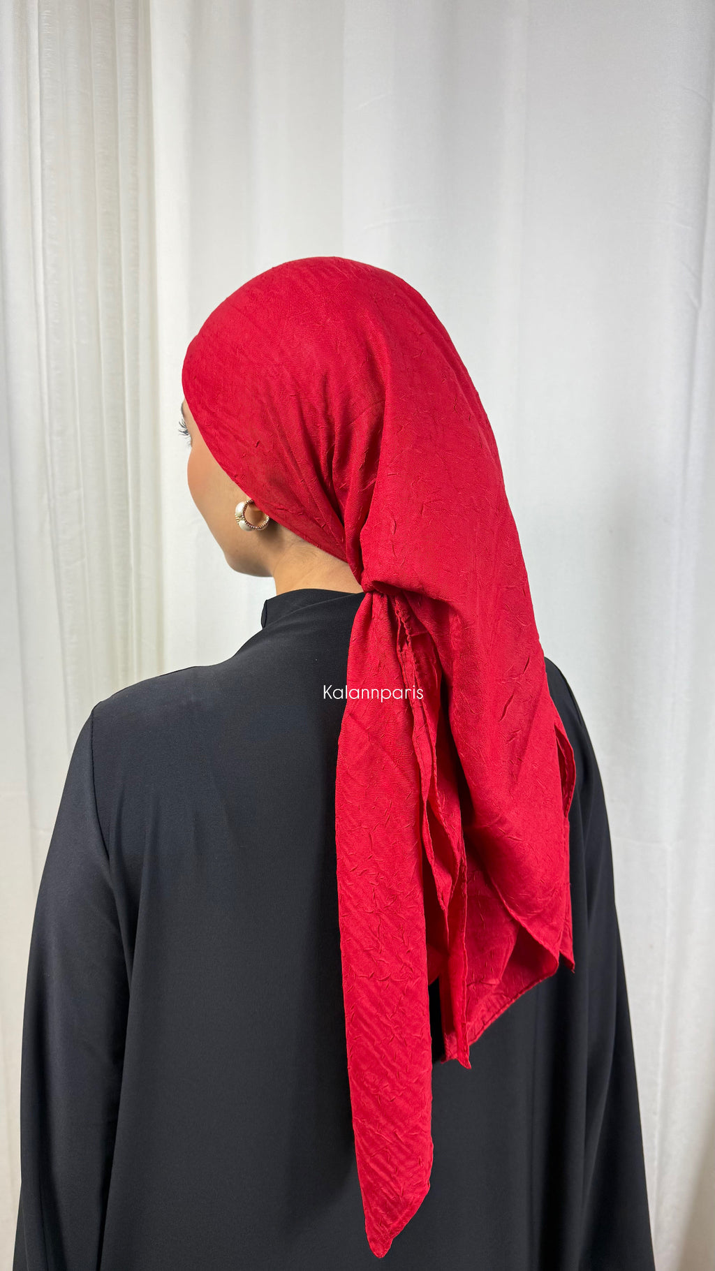 CARRÉ COTON BAMBOO - ROUGE