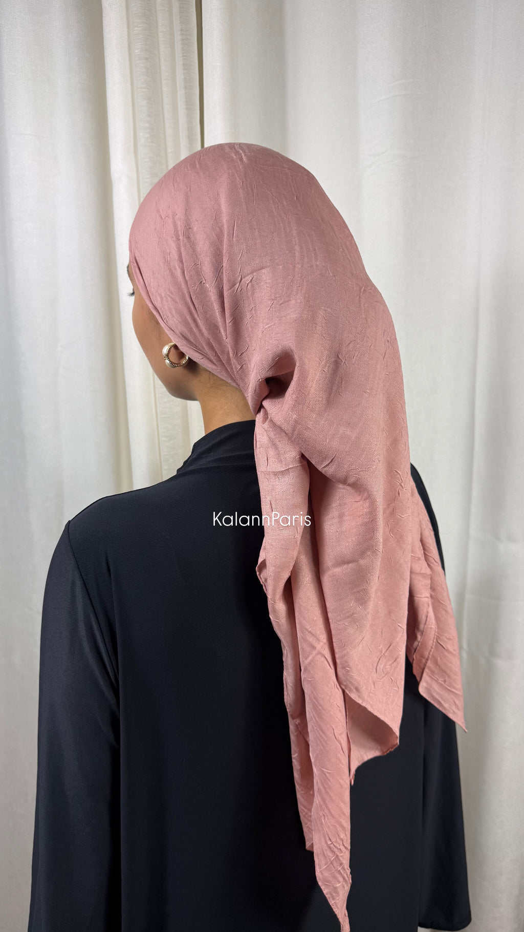 CARRÉ COTON BAMBOO - ROSE