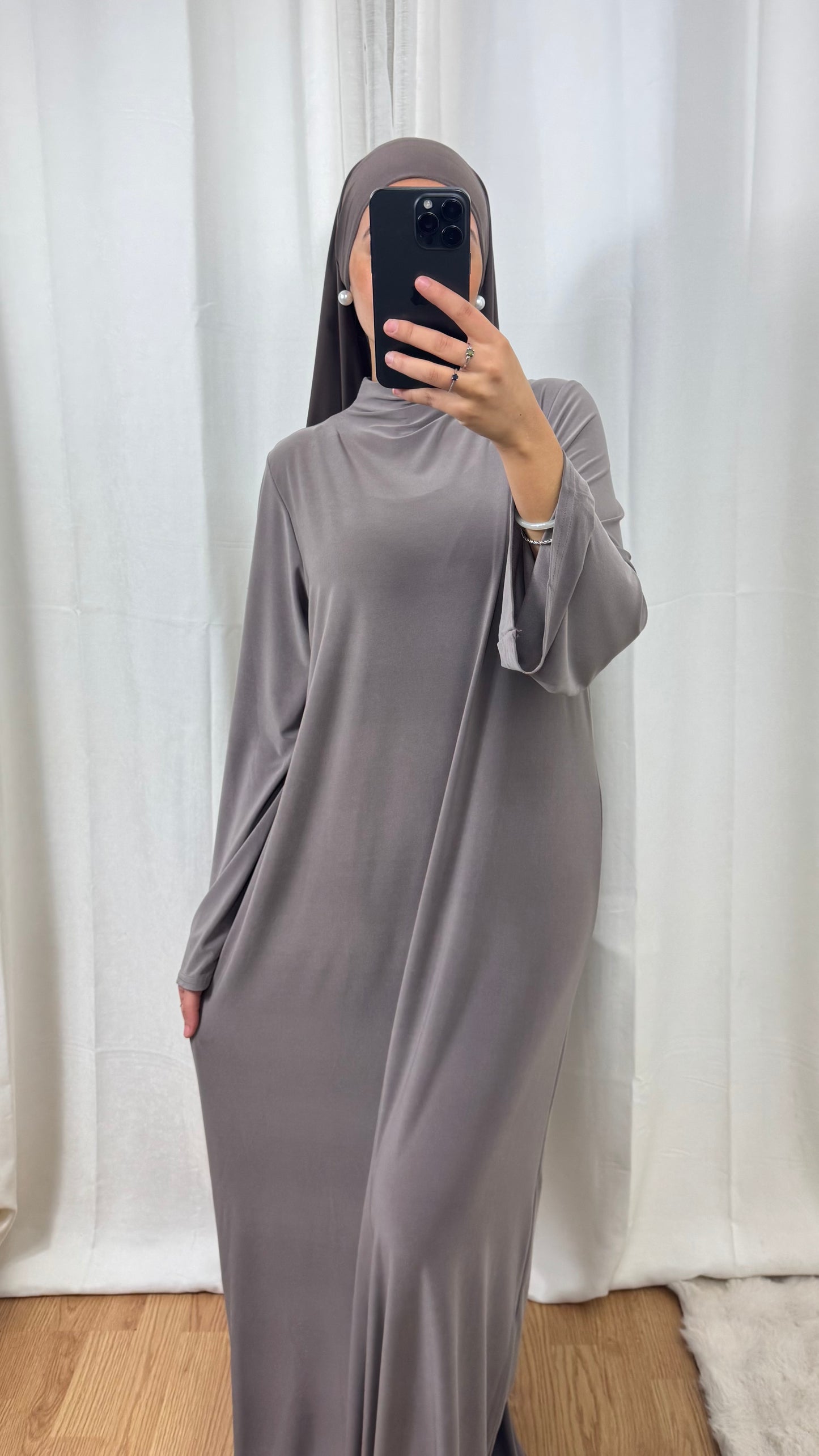 ABAYA JERSEY PREMIUM DE LUXE - TAUPE