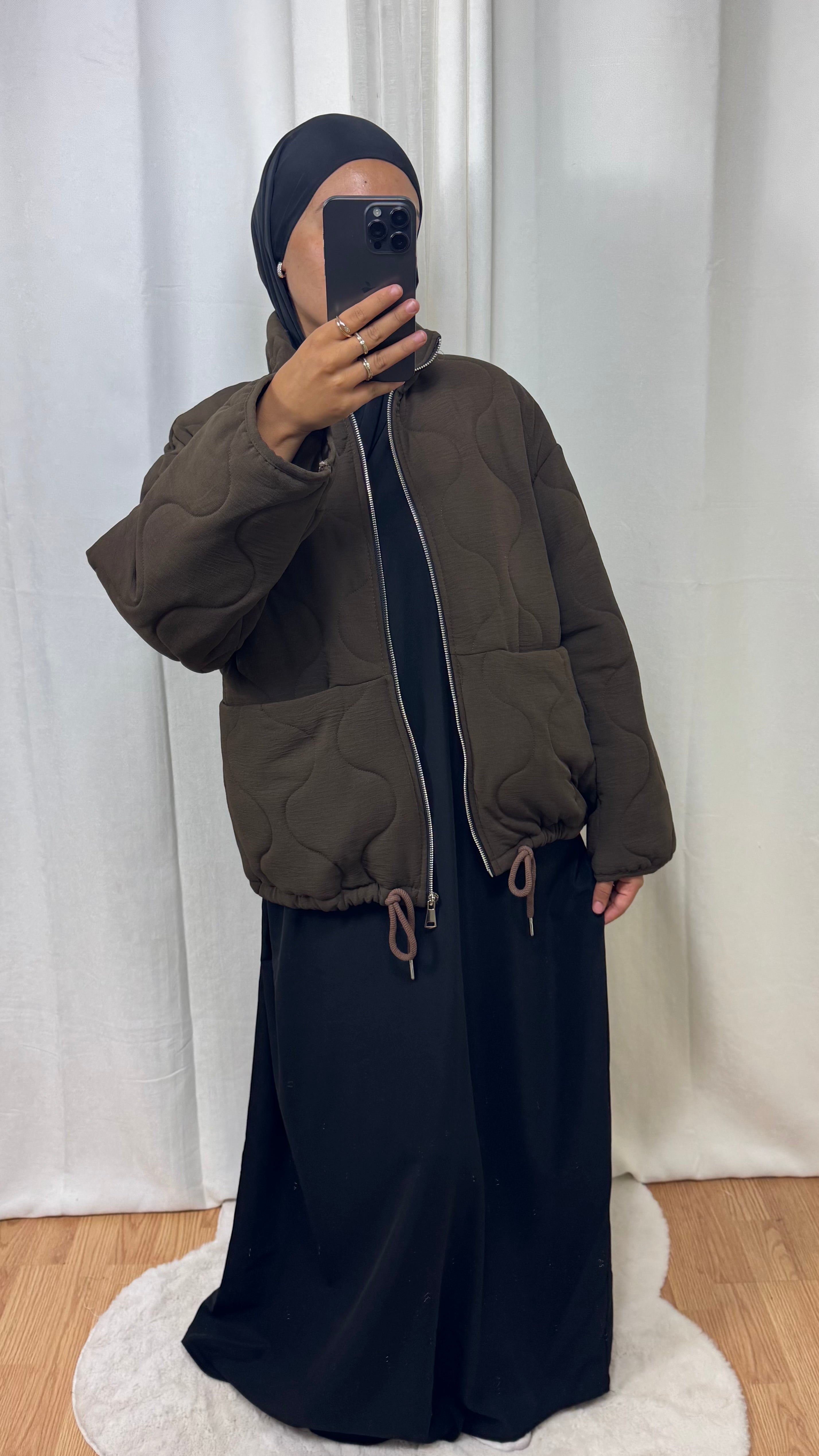 VESTE BOMBERS - MARRON