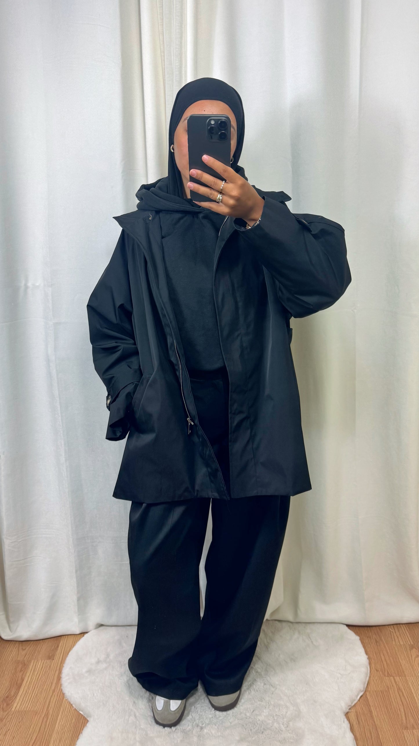 TRENCH OVERSIZE - NOIR