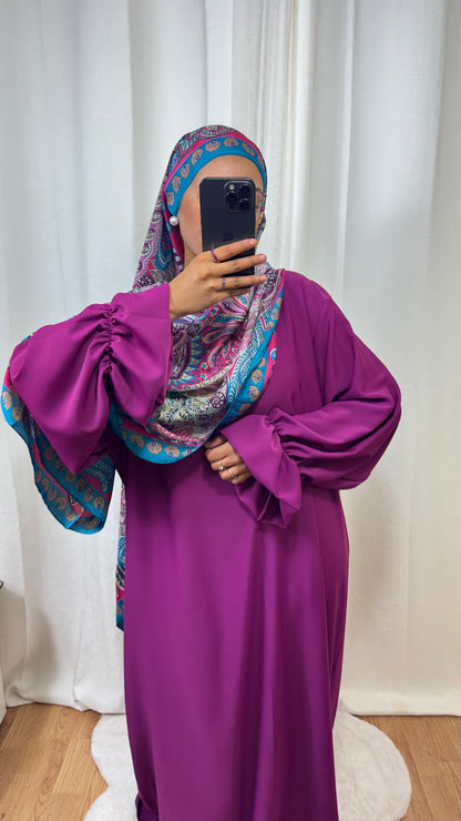 ABAYA ALBA - ROSE FUSHIA