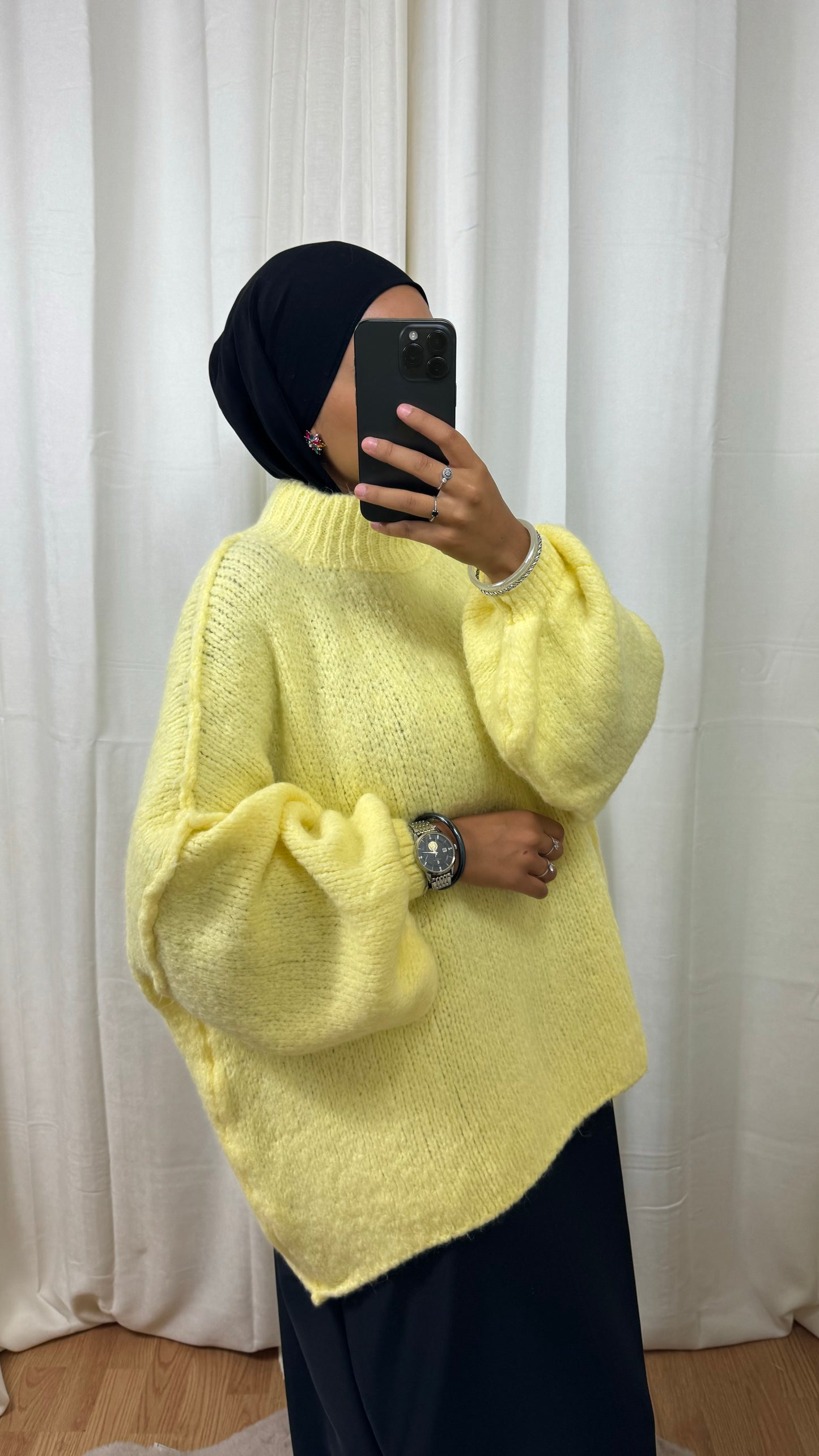 PULL LOLA - JAUNE CITRON