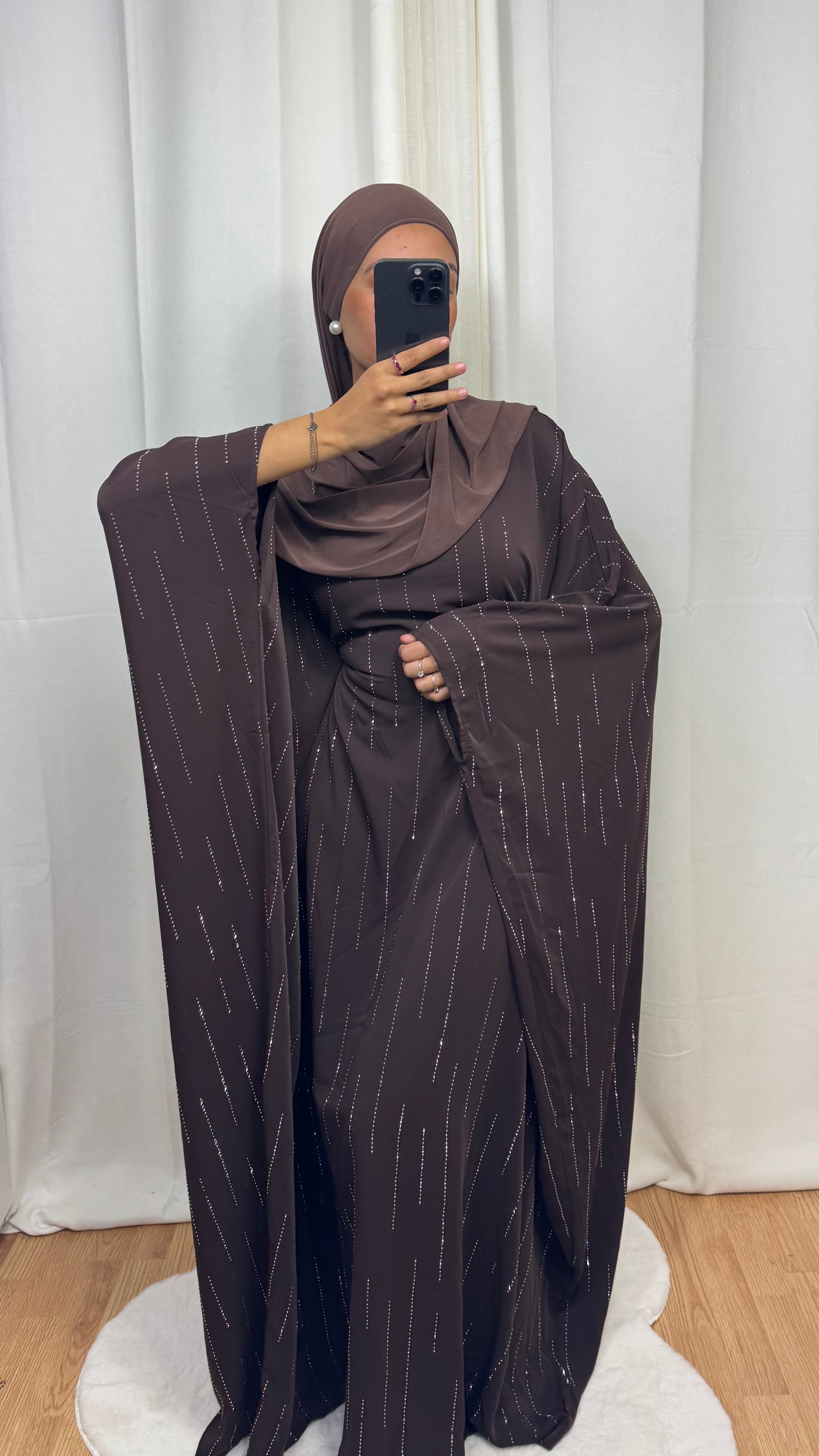 ABAYA ELÉA - MARRON