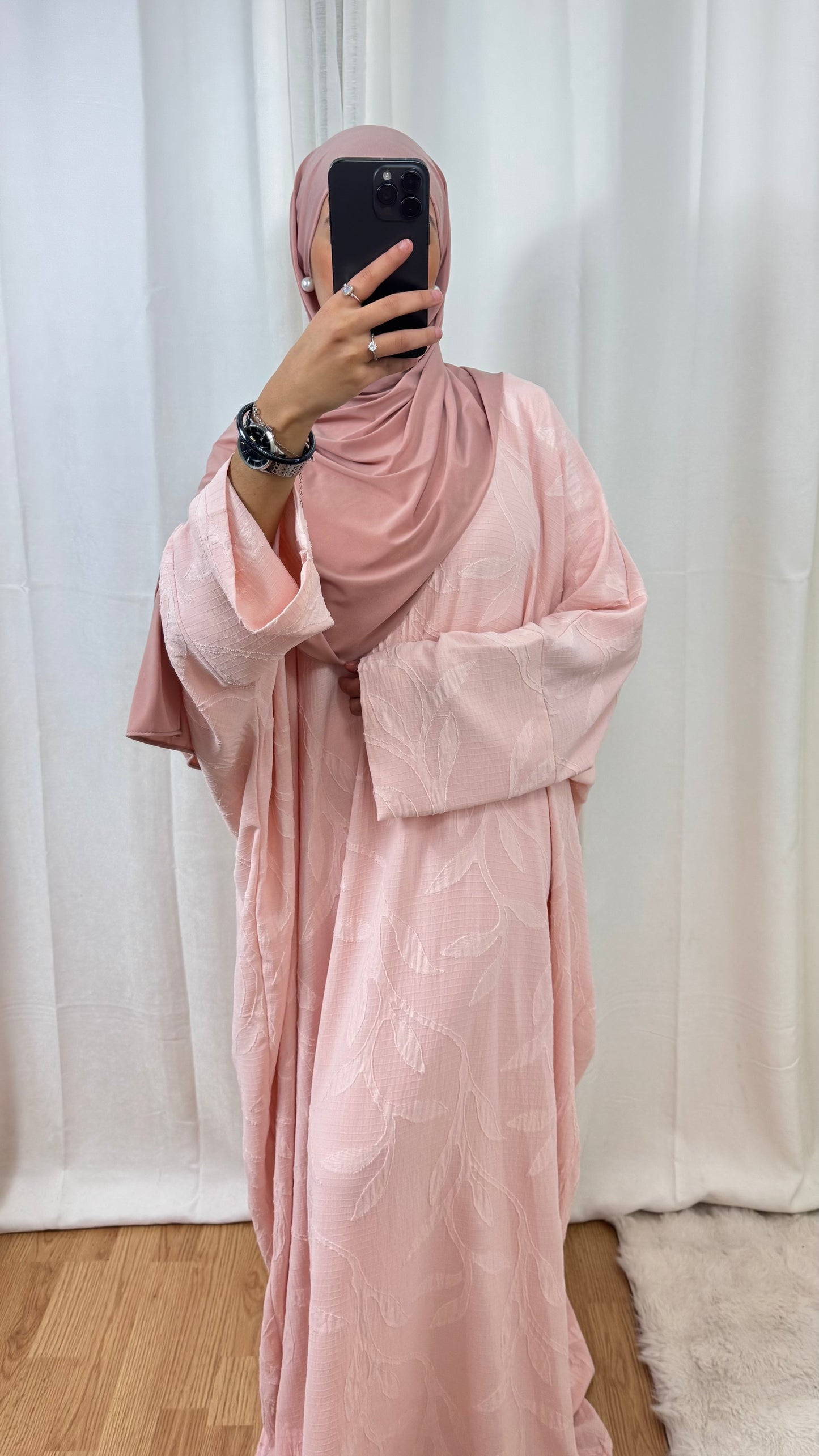 ABAYA FLORA - ROSE