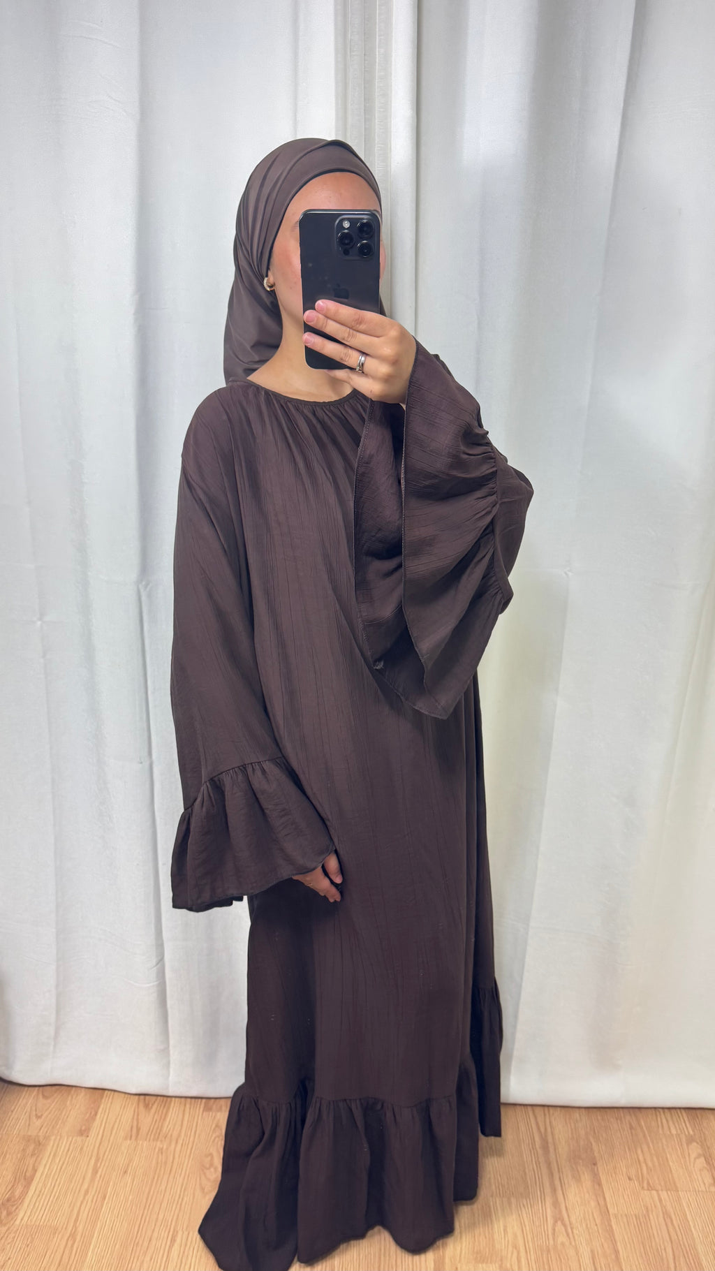ROBE SARAH - MARRON
