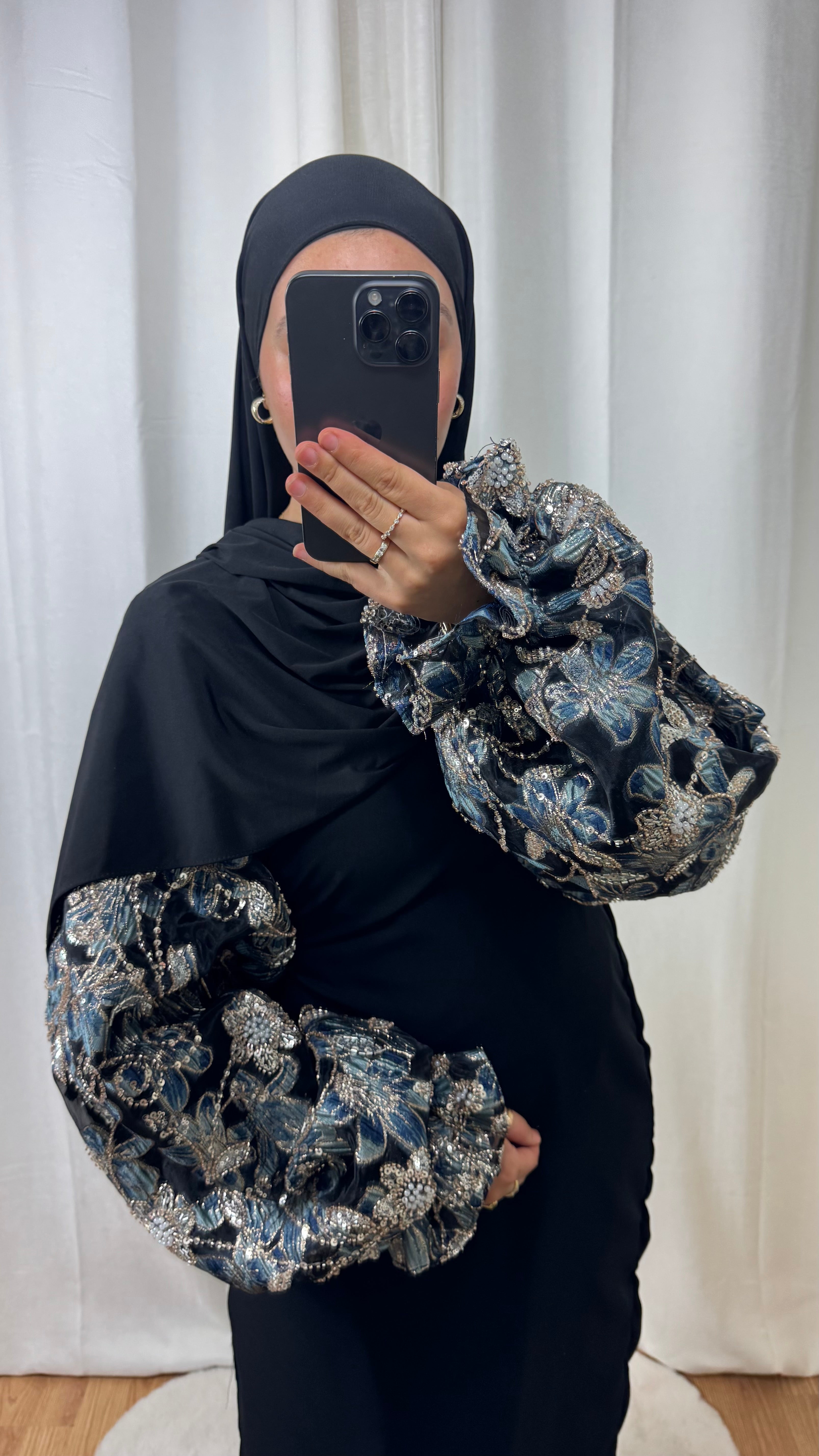 CRÉATION CACHE COEUR NIHAL - NOIR BLEU