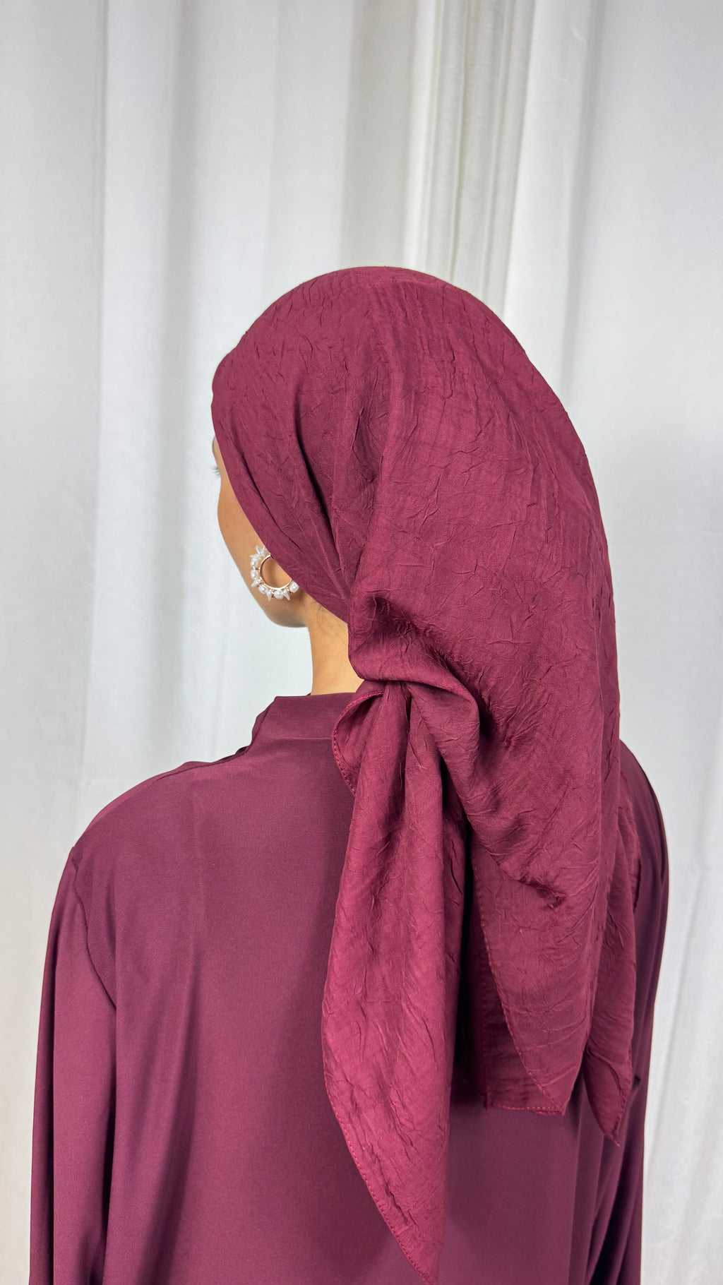 CARRÉ COTON BAMBOO - BORDEAUX
