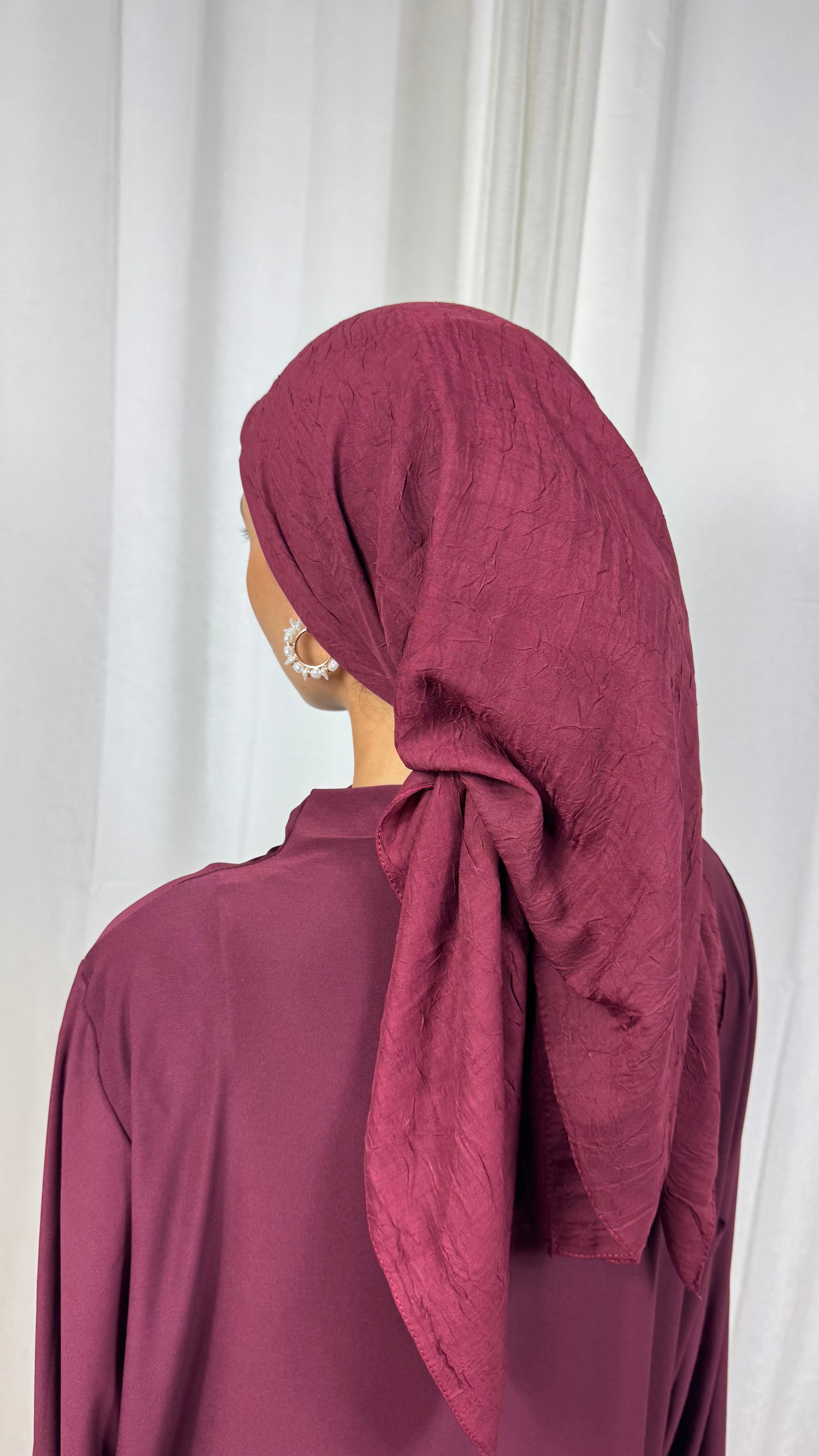 CARRÉ COTON BAMBOO - BORDEAUX