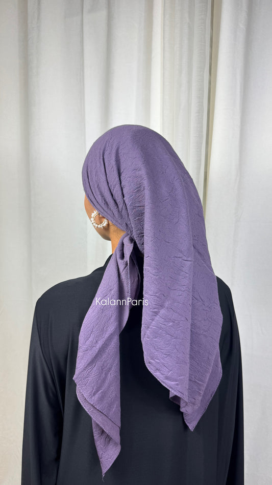 CARRÉ COTON BAMBOO - VIOLET CLAIRE