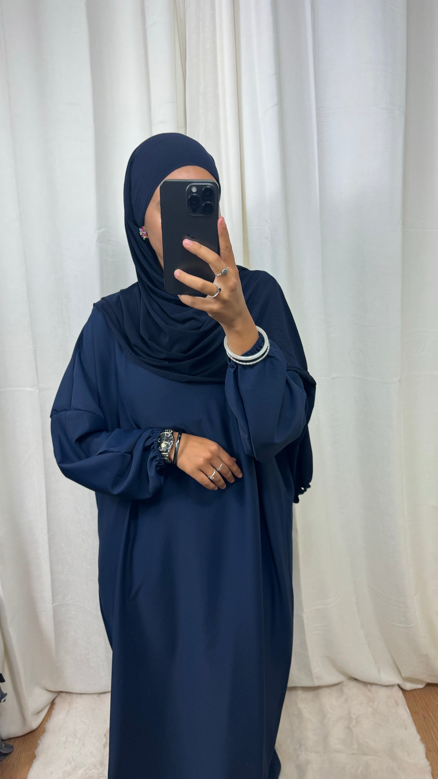 ABAYA BASIC - BLEU MARINE