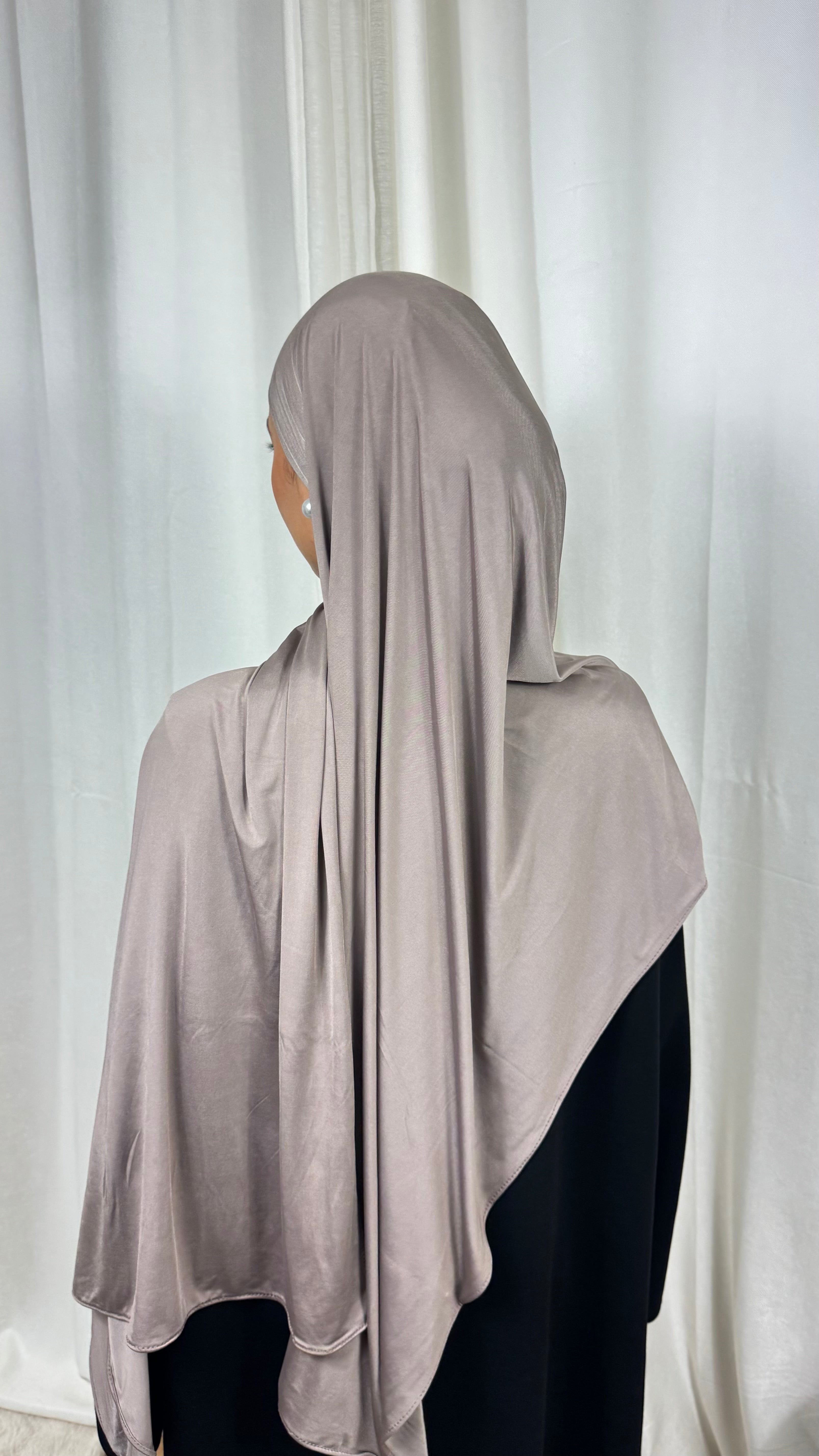 HIJAB LIQUIDE JERSEY PREMIUM  - TAUPE