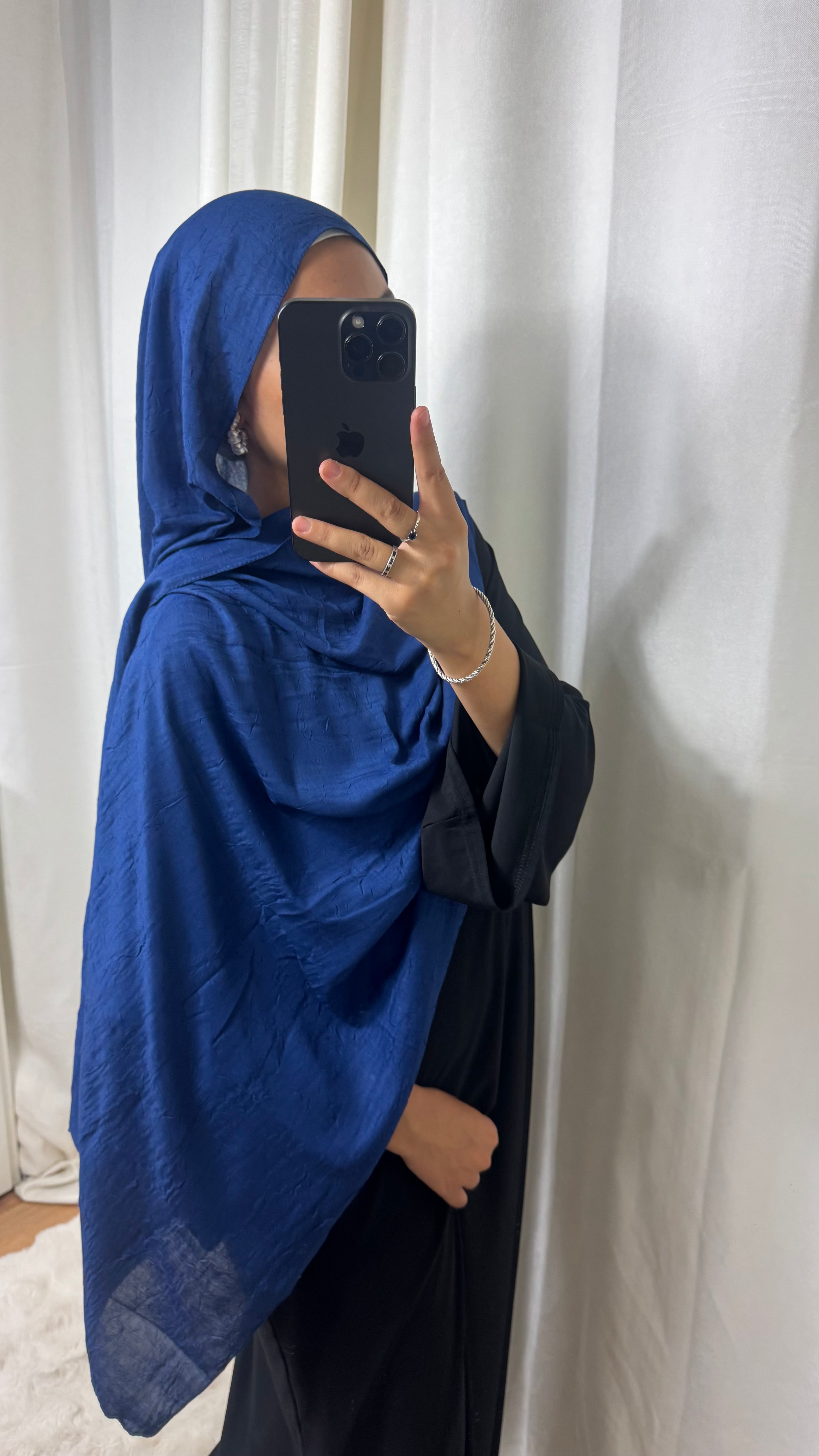 HIJAB COTON BAMBOO - BLEU MARINE