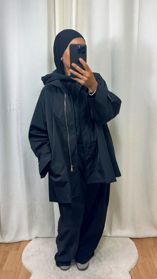 TRENCH OVERSIZE - NOIR