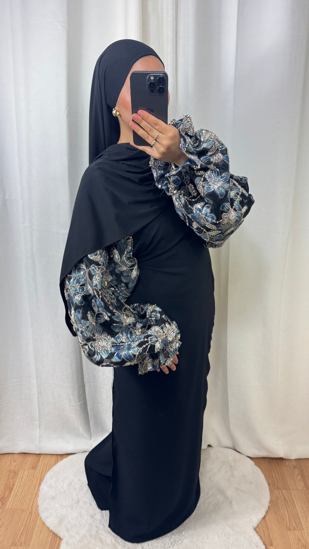 CRÉATION CACHE COEUR NIHAL - NOIR BLEU