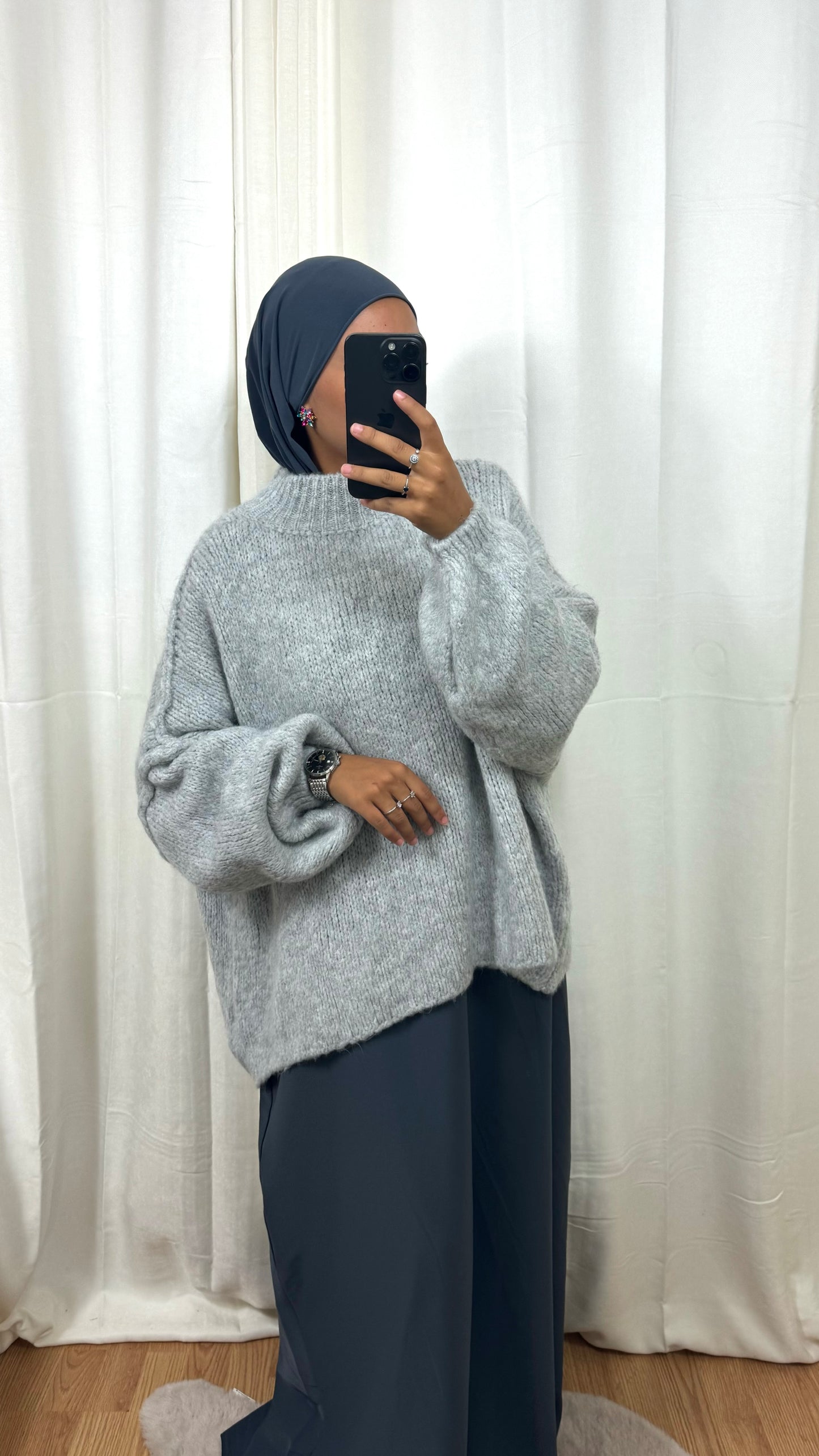 PULL LOLA - GRIS CLAIR