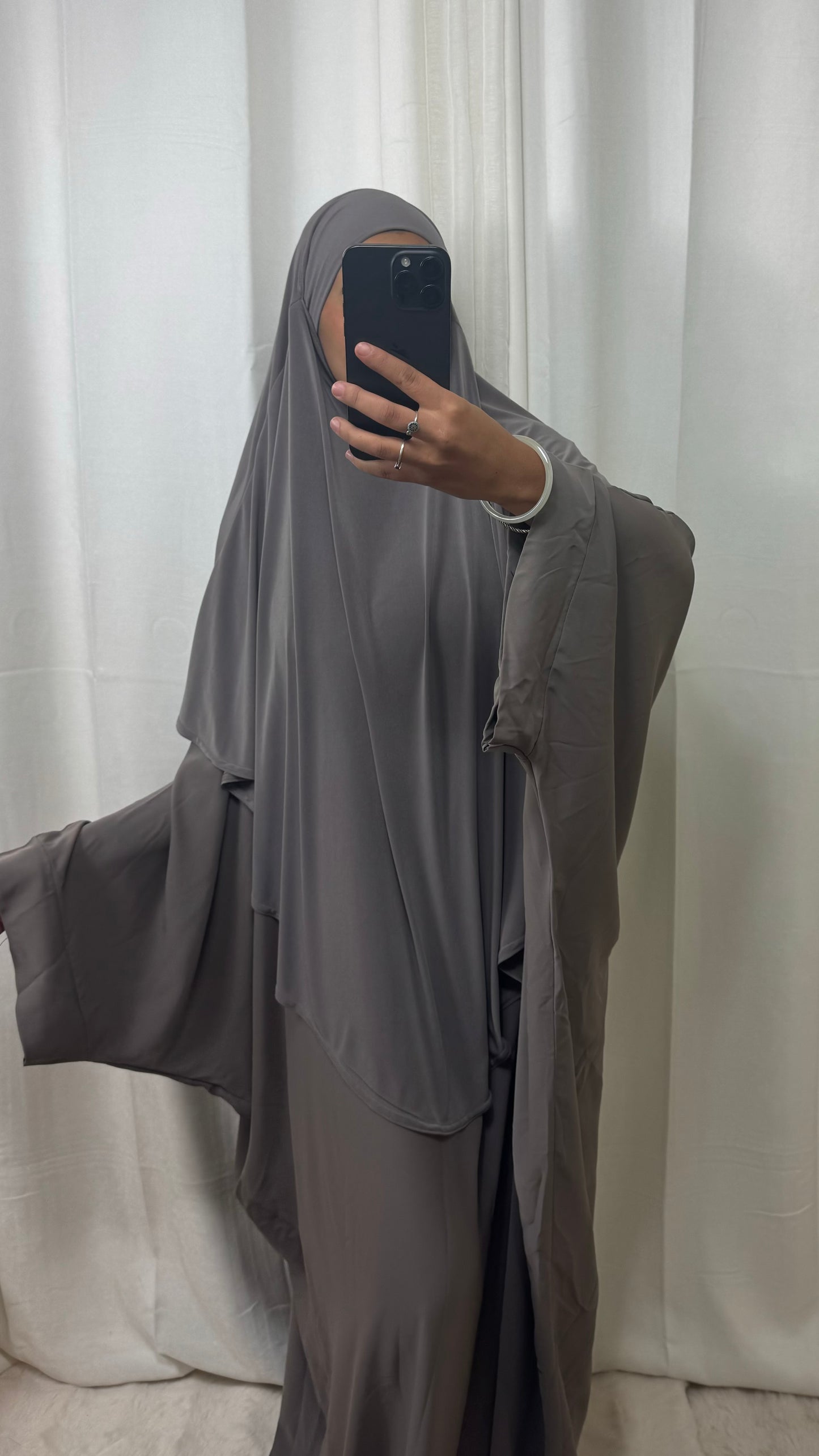 KHIMAR JERSEY LONG - TAUPE CLAIR