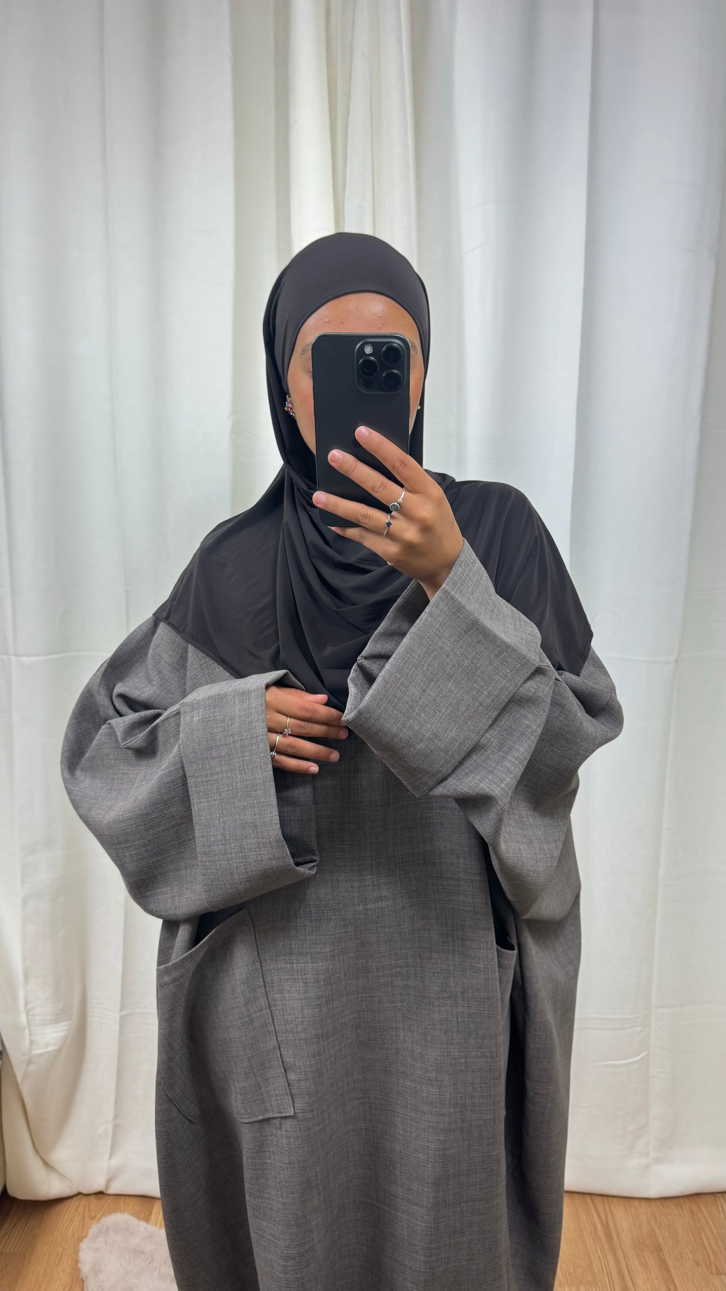 ABAYA AMBRE - TAUPE