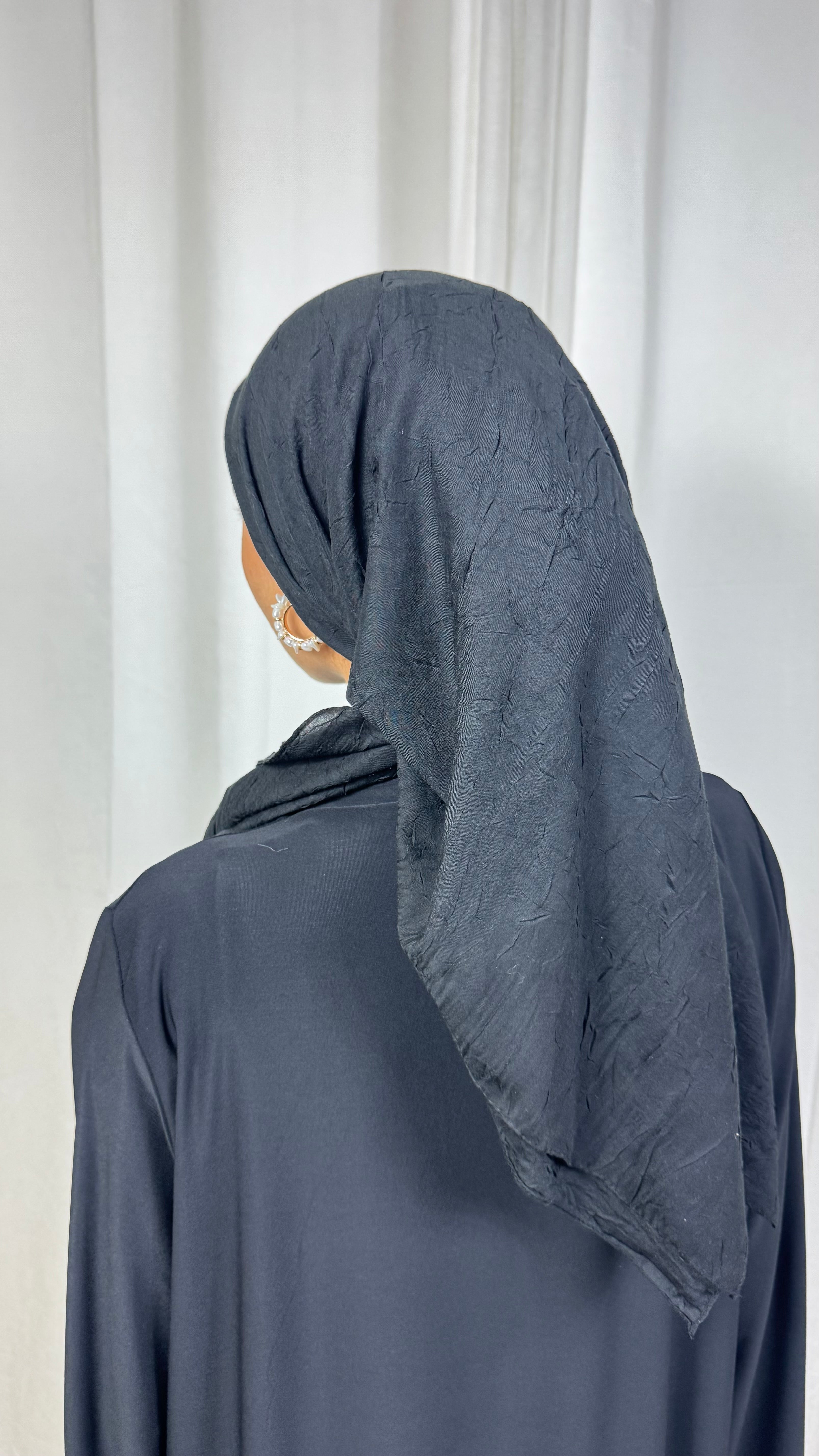 CARRÉ COTON BAMBOO - NOIR