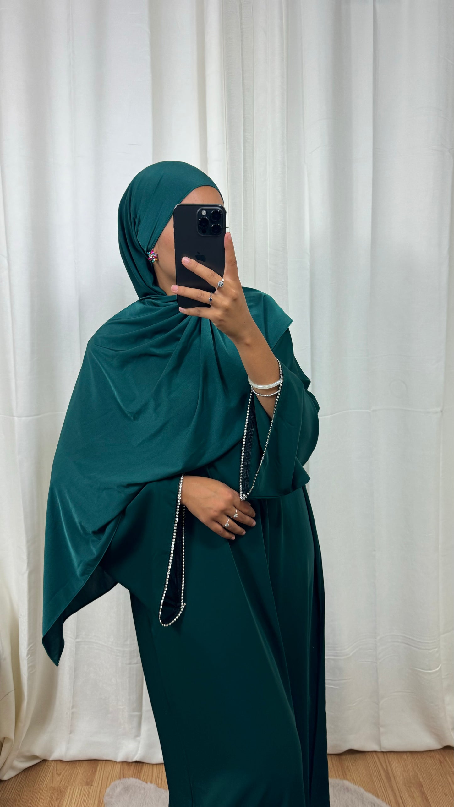 ABAYA SOLÉA - VERT ÉMERAUDE