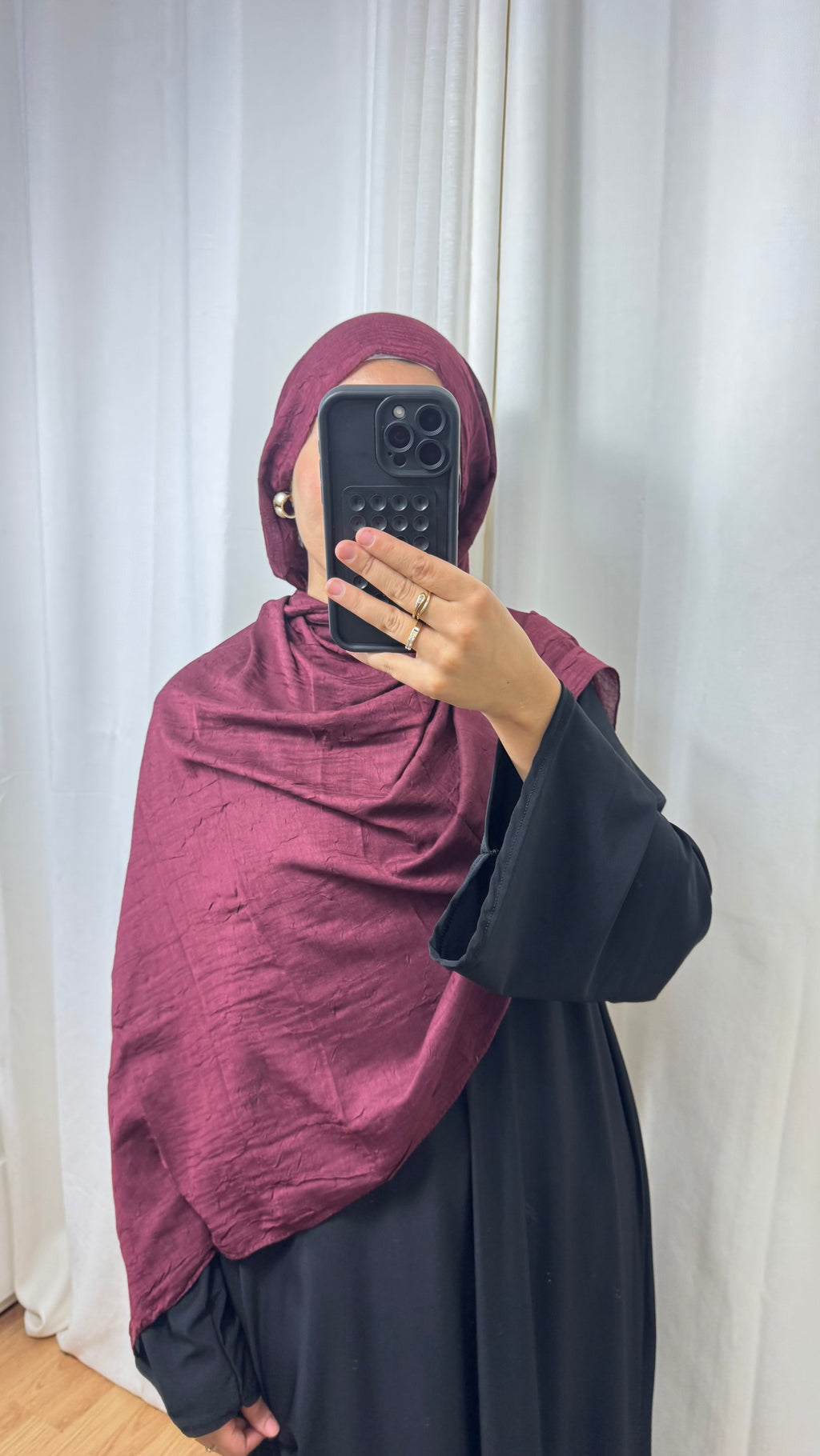 HIJAB COTON BAMBOO - CHERRY