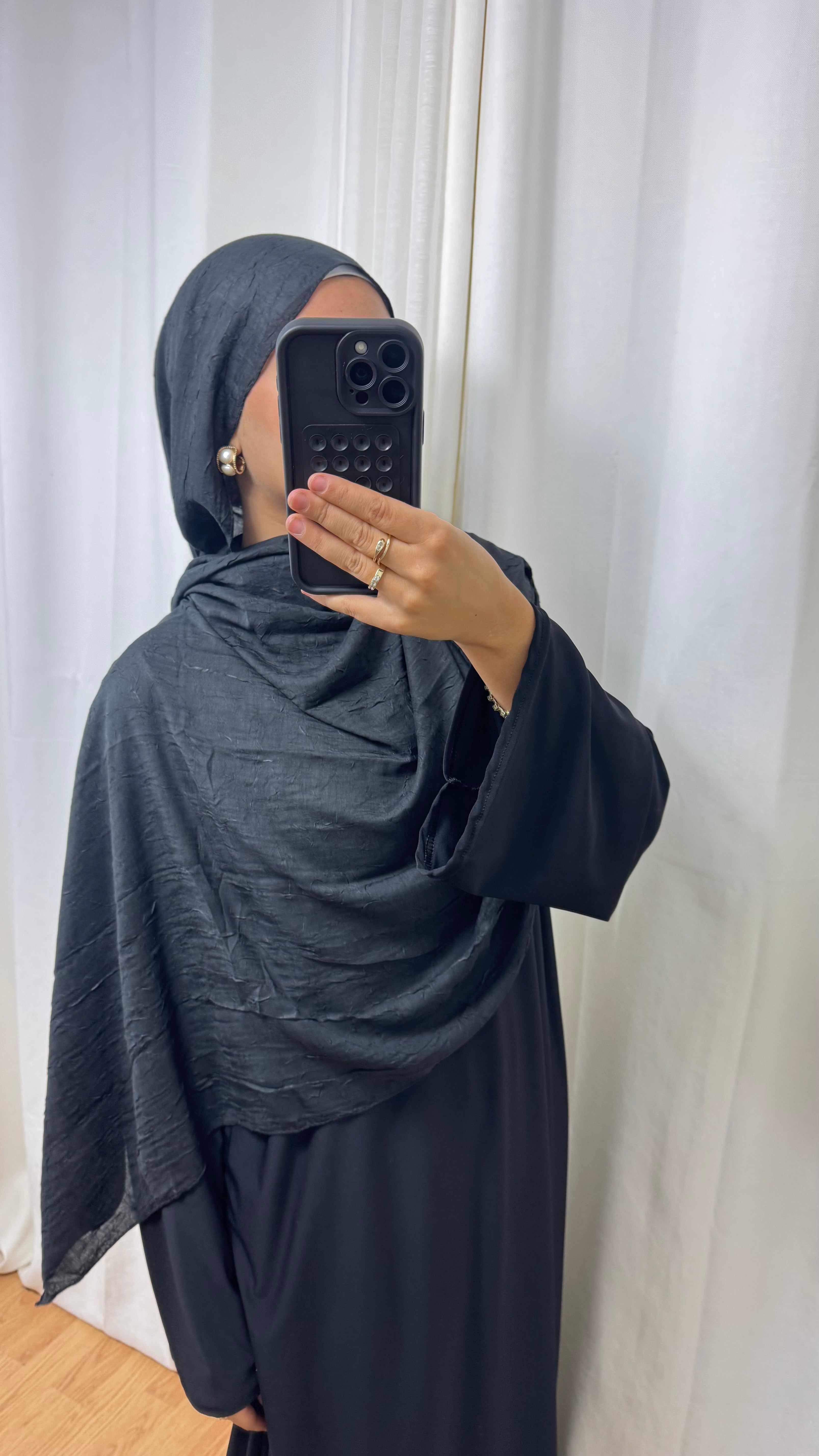 HIJAB COTON BAMBOO - NOIR