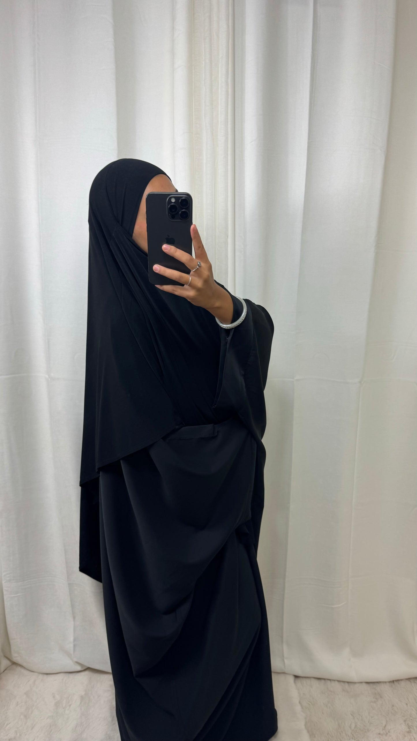 KHIMAR JERSEY LONG - NOIR