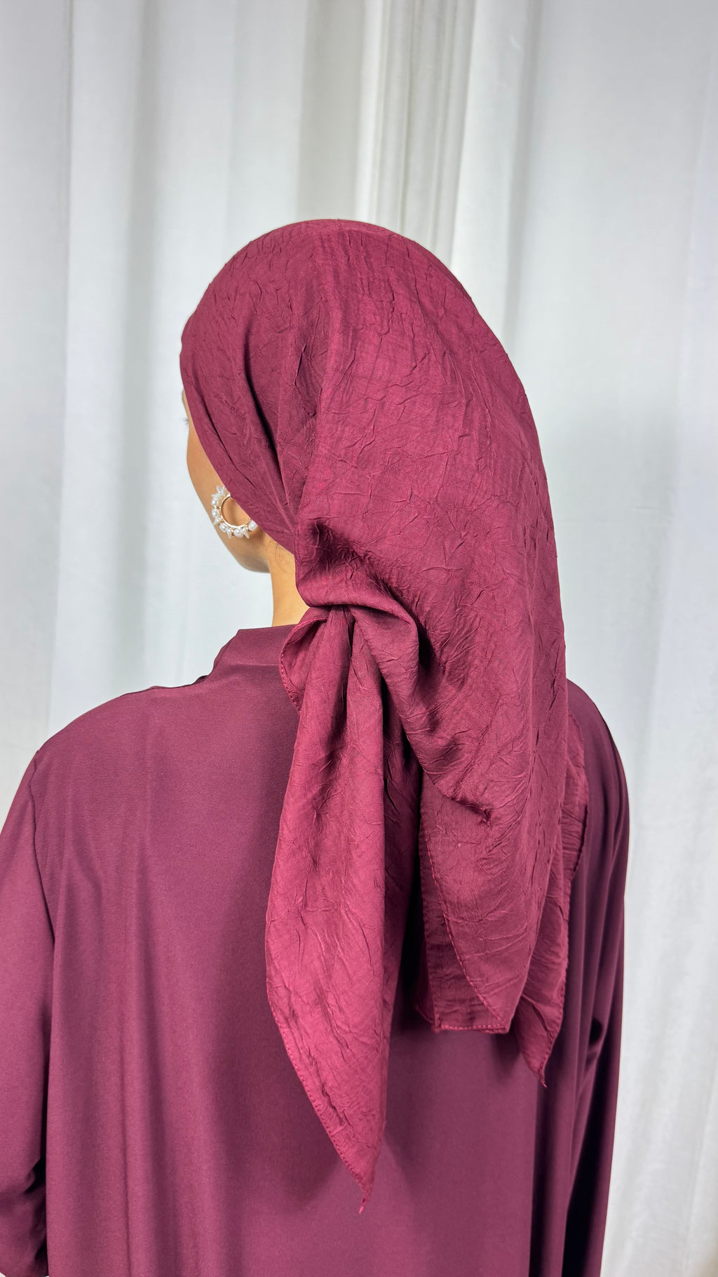 CARRÉ COTON BAMBOO - BORDEAUX