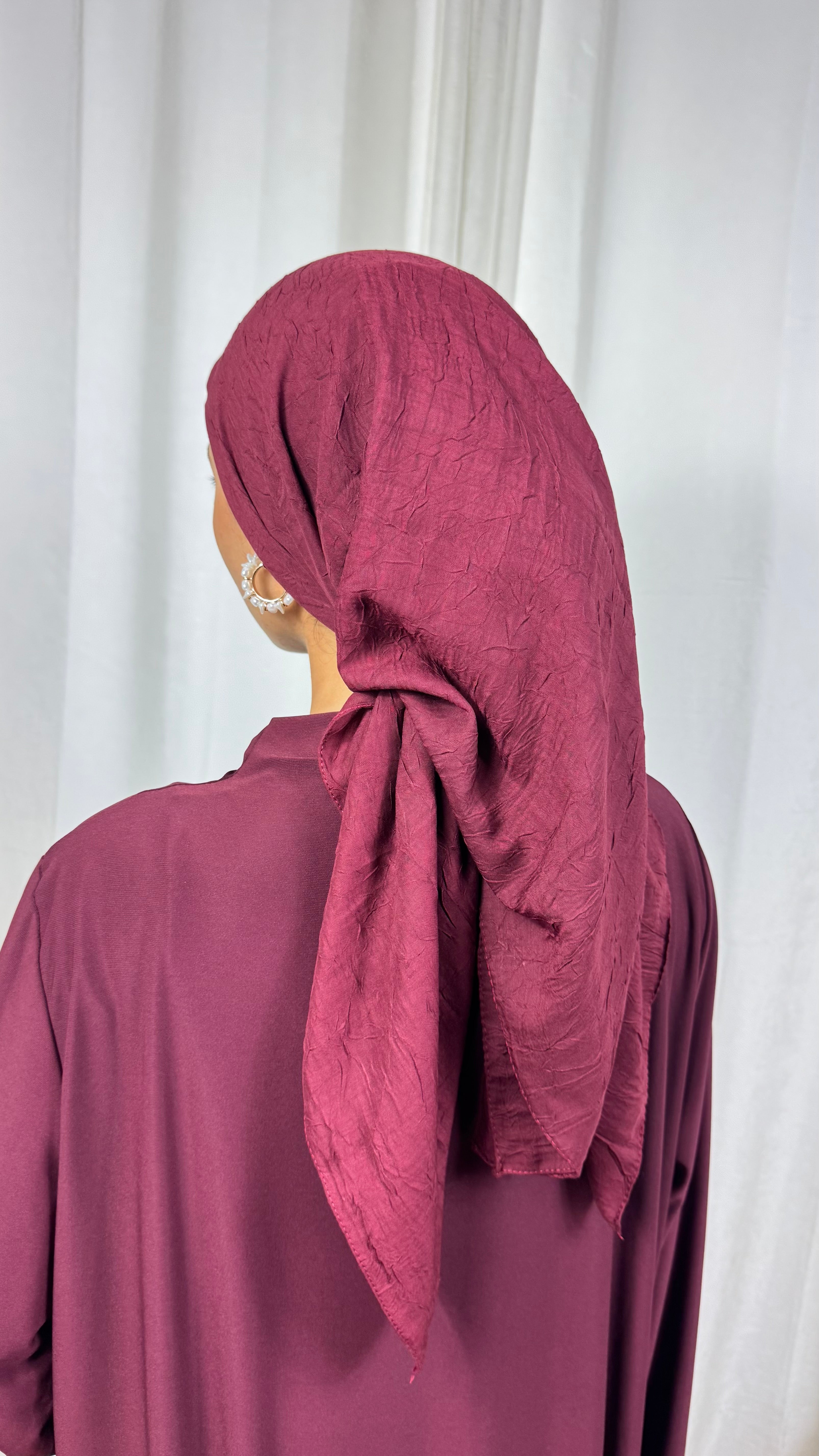 CARRÉ COTON BAMBOO - BORDEAUX
