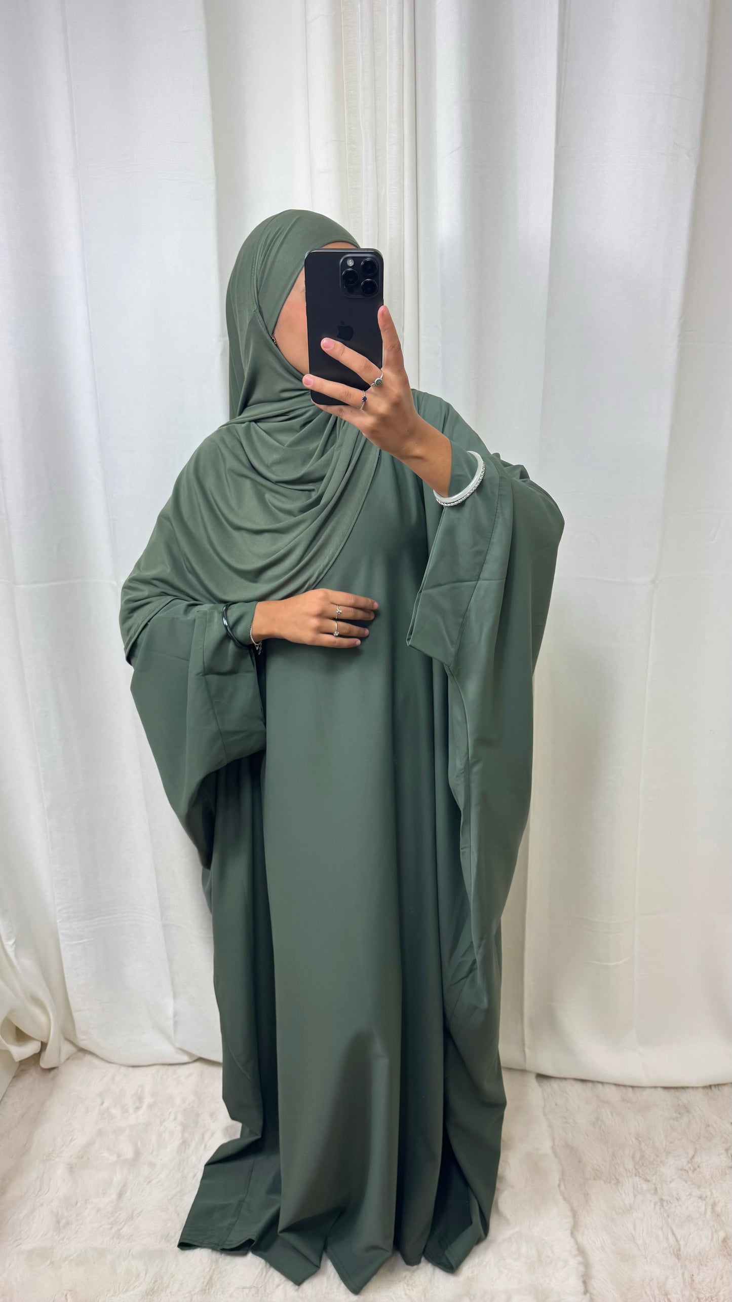 ABAYA SAOUDIENNE ELEGANCE - KAKI