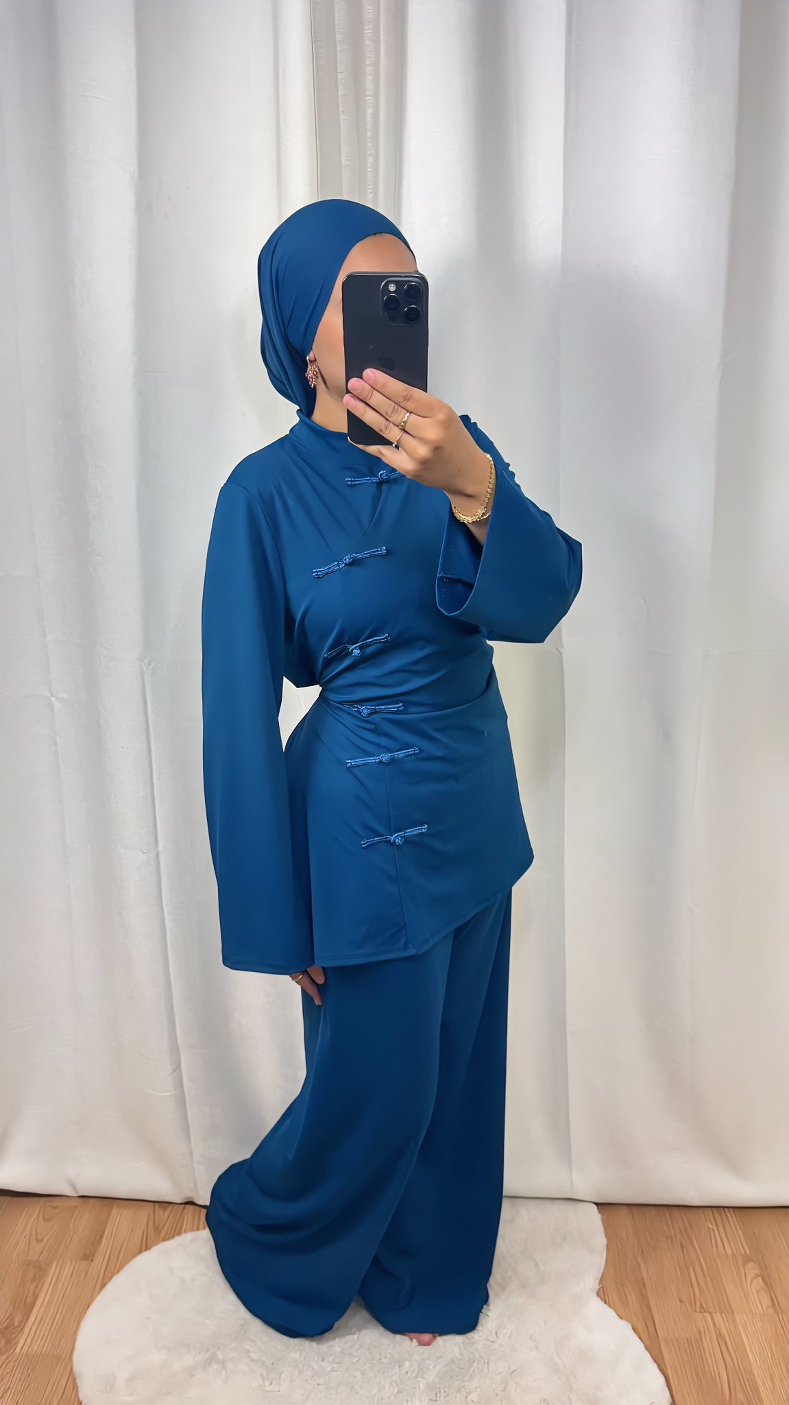 BURKINI SAKURA CINTRÉ - BLEU CANARD OCÉAN