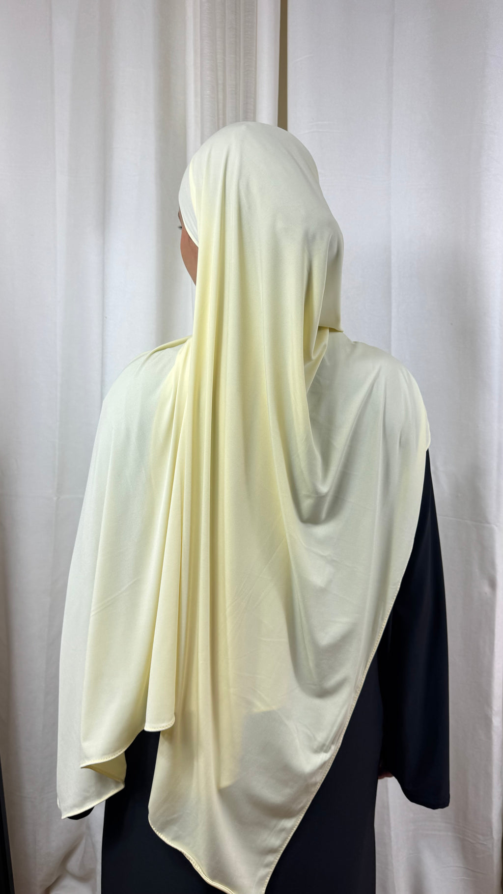 HIJAB JERSEY PREMIUM - JAUNE PÂLE