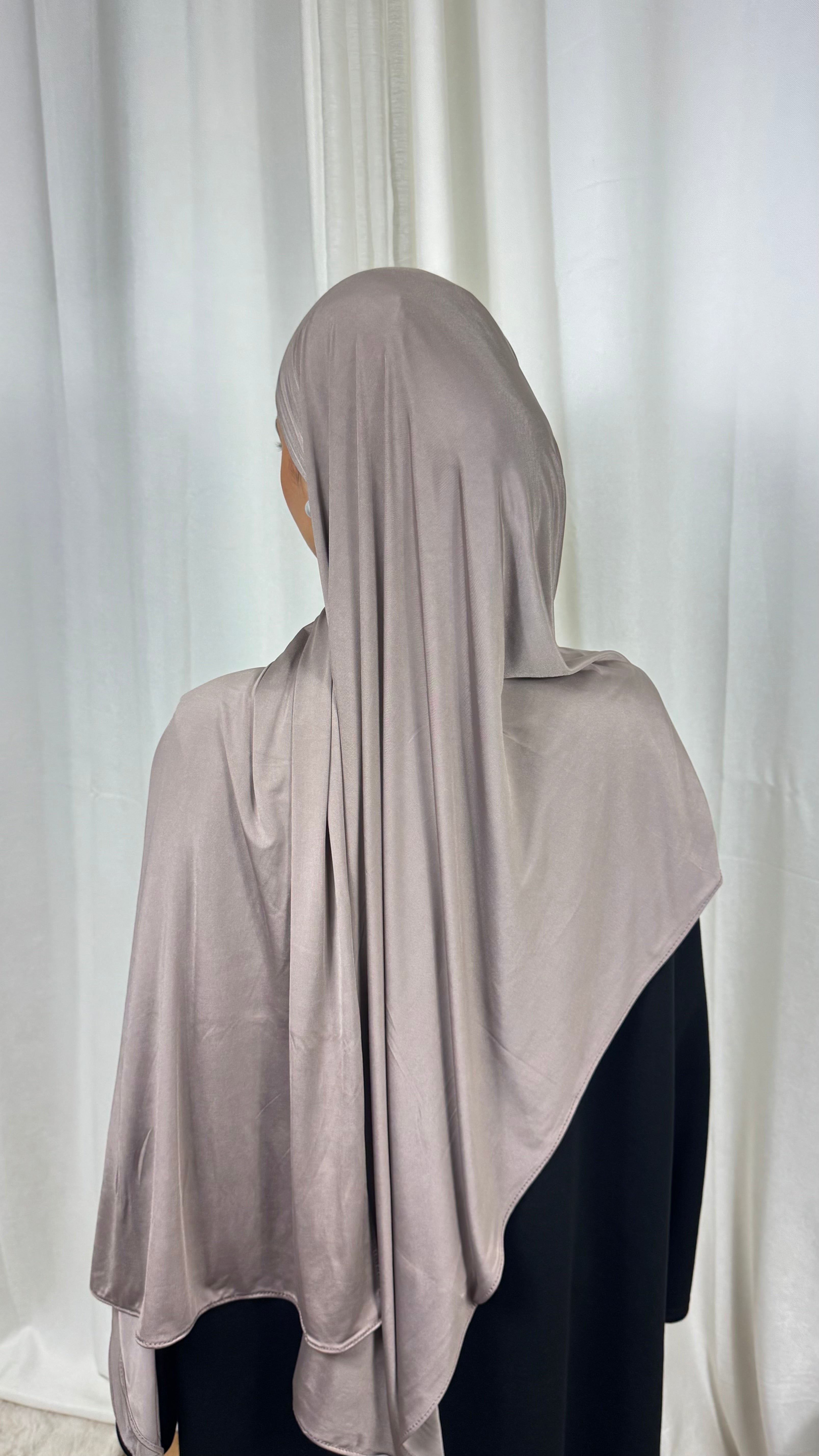 HIJAB LIQUIDE JERSEY PREMIUM  - TAUPE
