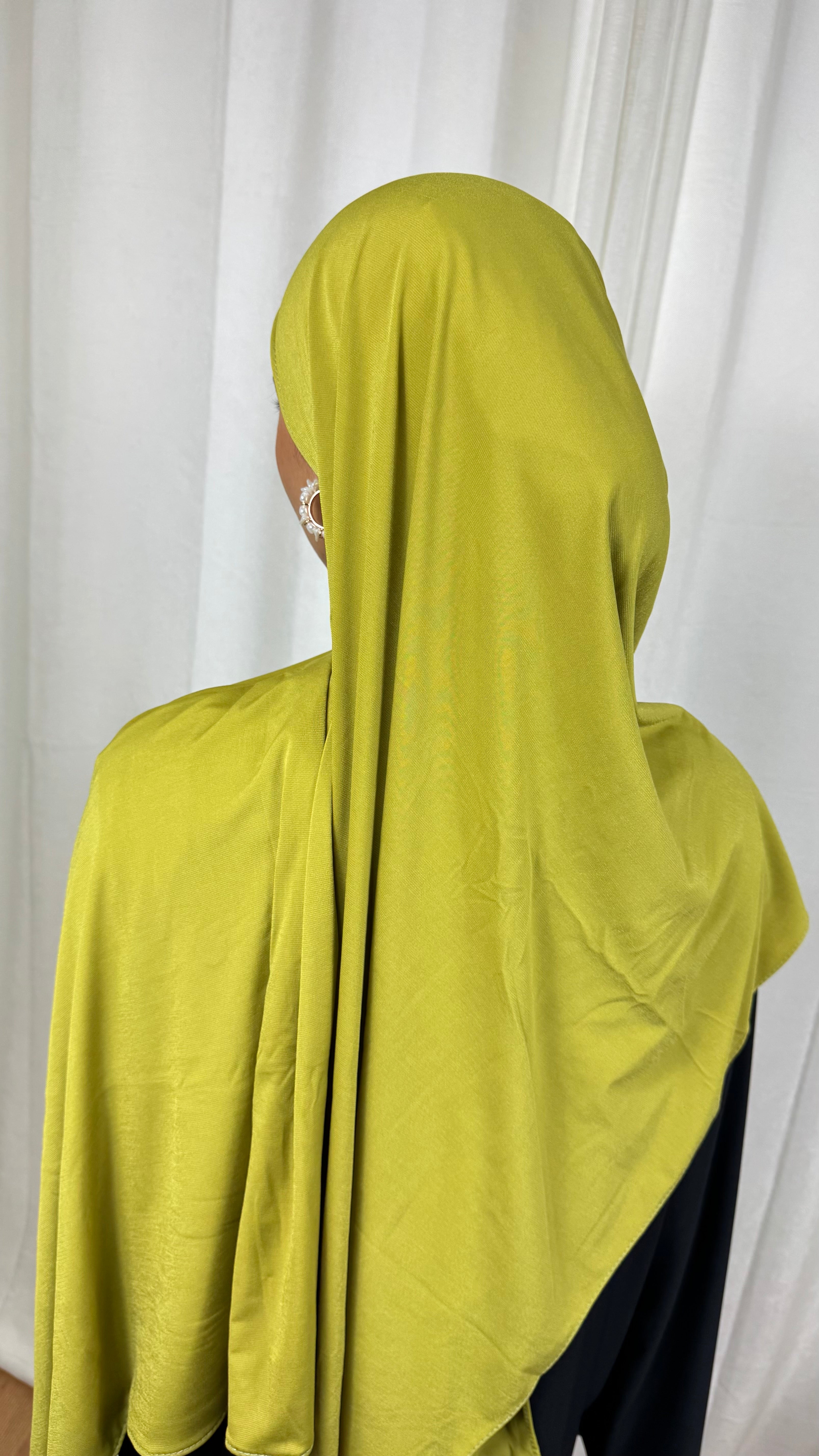 HIJAB JERSEY PREMIUM - OLIVE FONCÉ