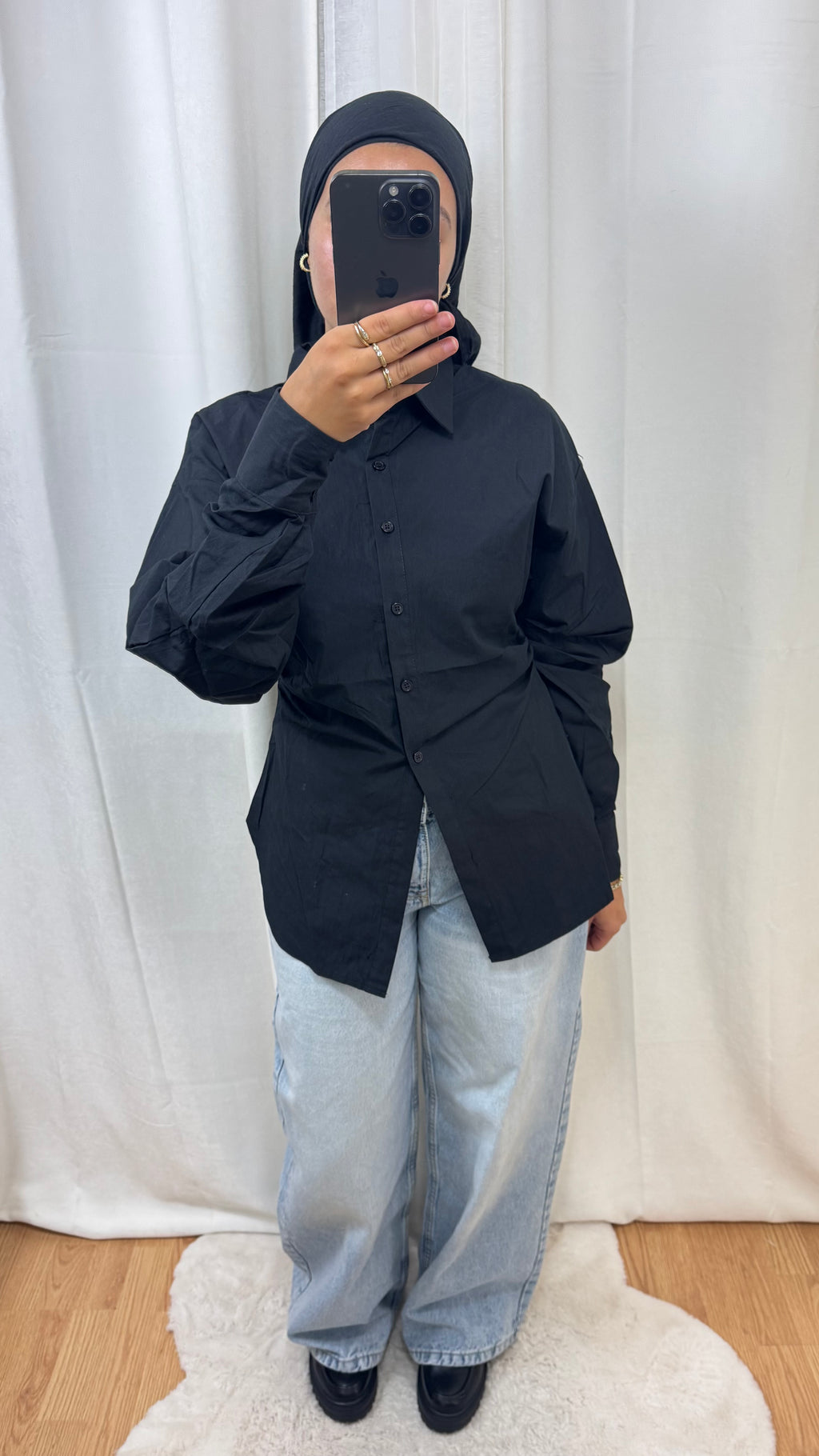 CHEMISE CINTRÉE - NOIR