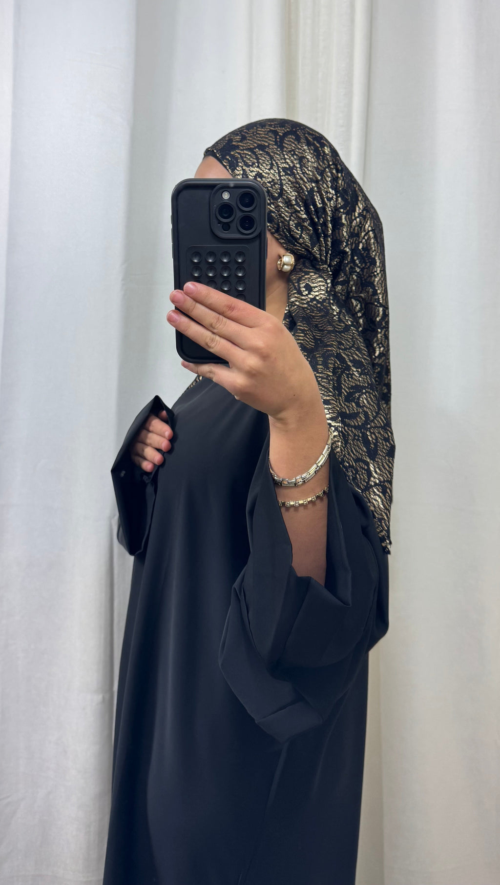 CARRÉ CRÉATION RÉVERSIBLE- DORÉ/NOIR