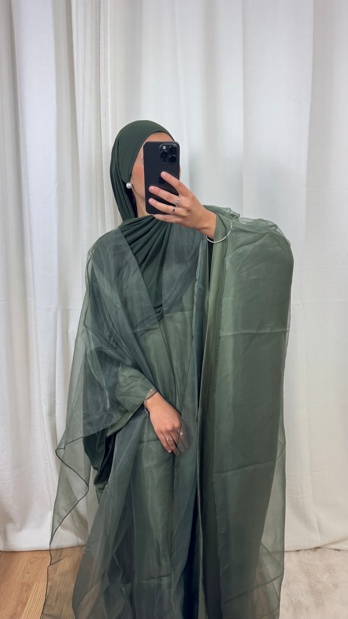 ENSEMBLE ABAYA CAPE - KAKI