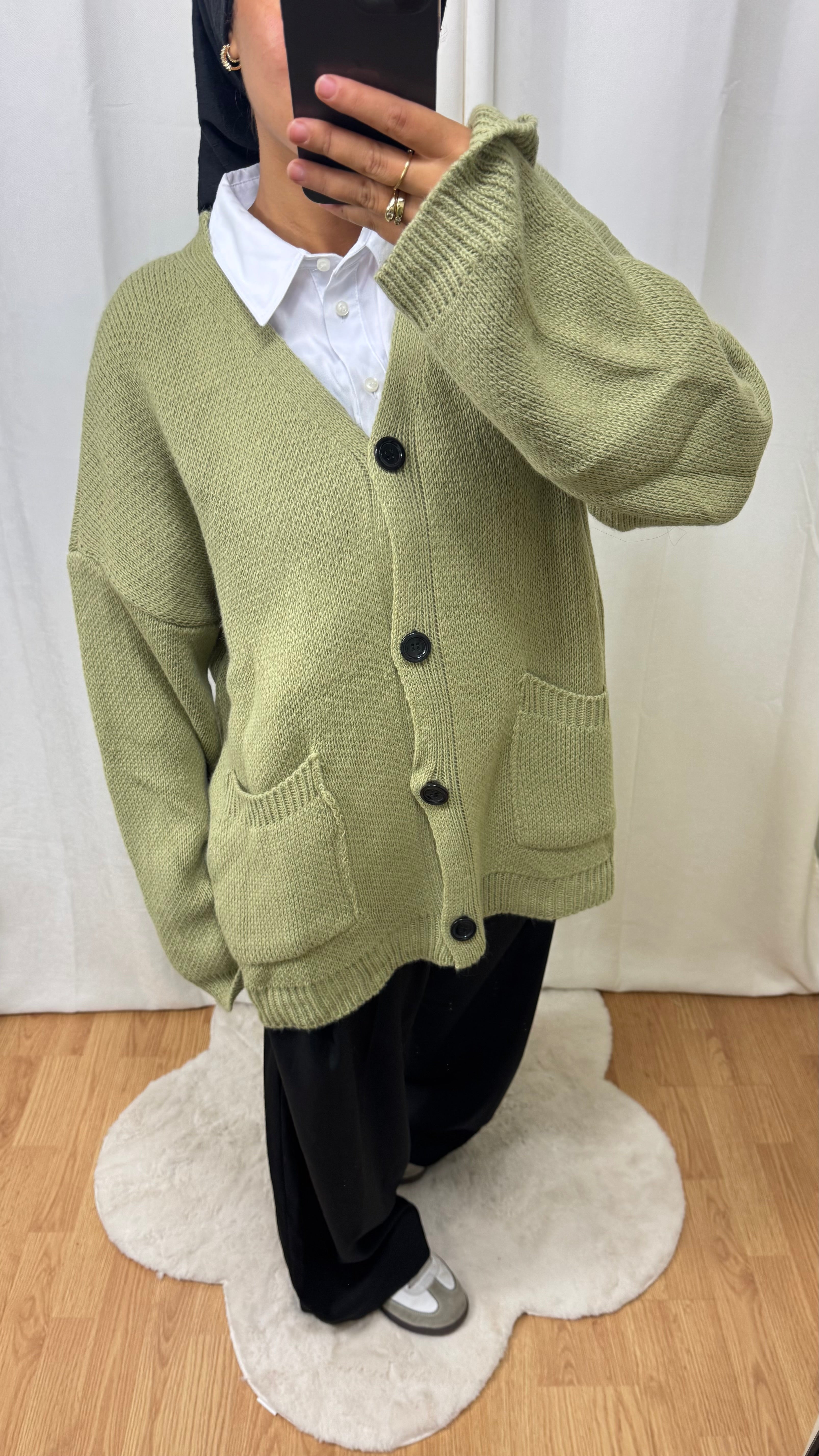 CARDIGAN TANINA - KAKI ANIS